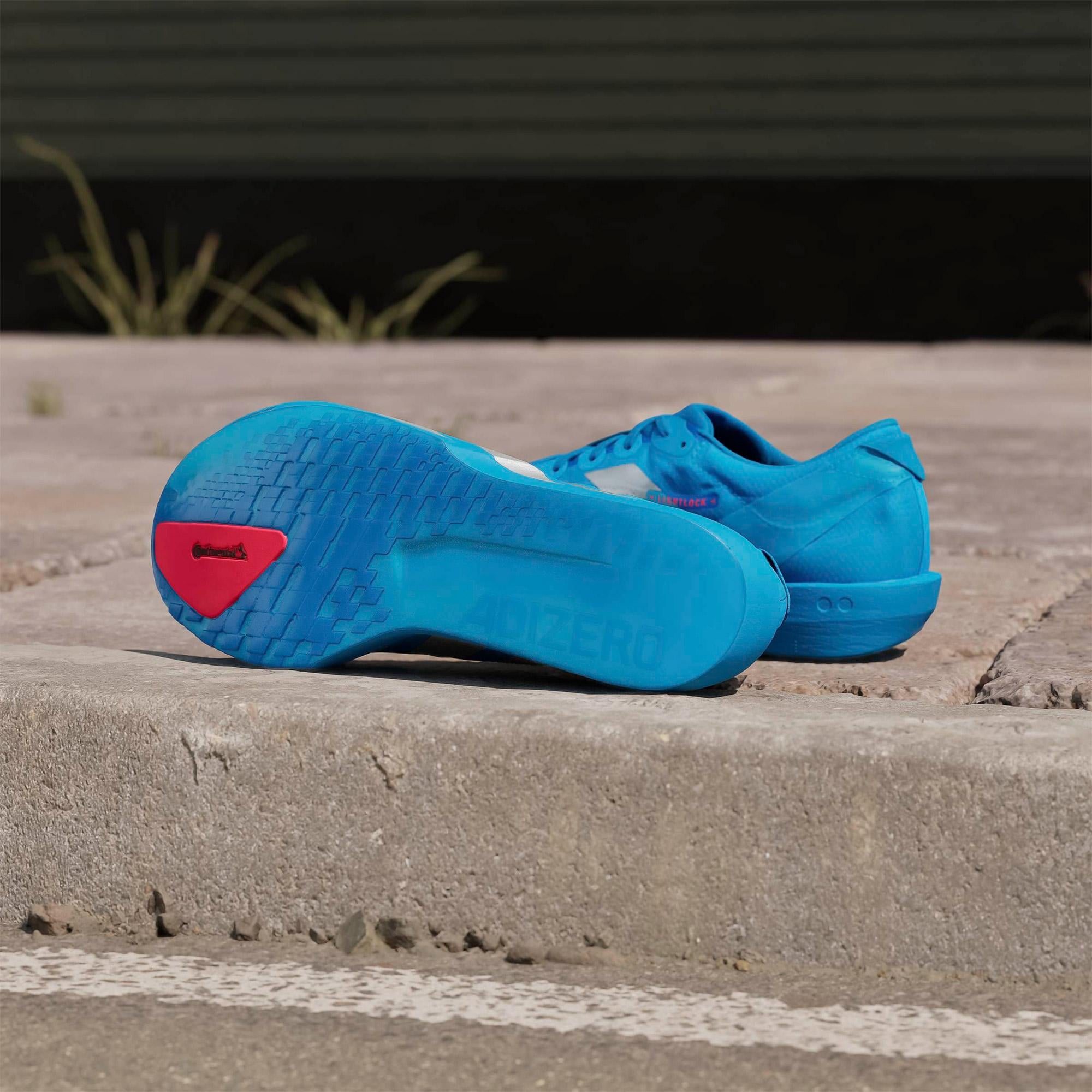 adidas Adizero Adios 9 Erkek Mavi Koşu Ayakkabısı