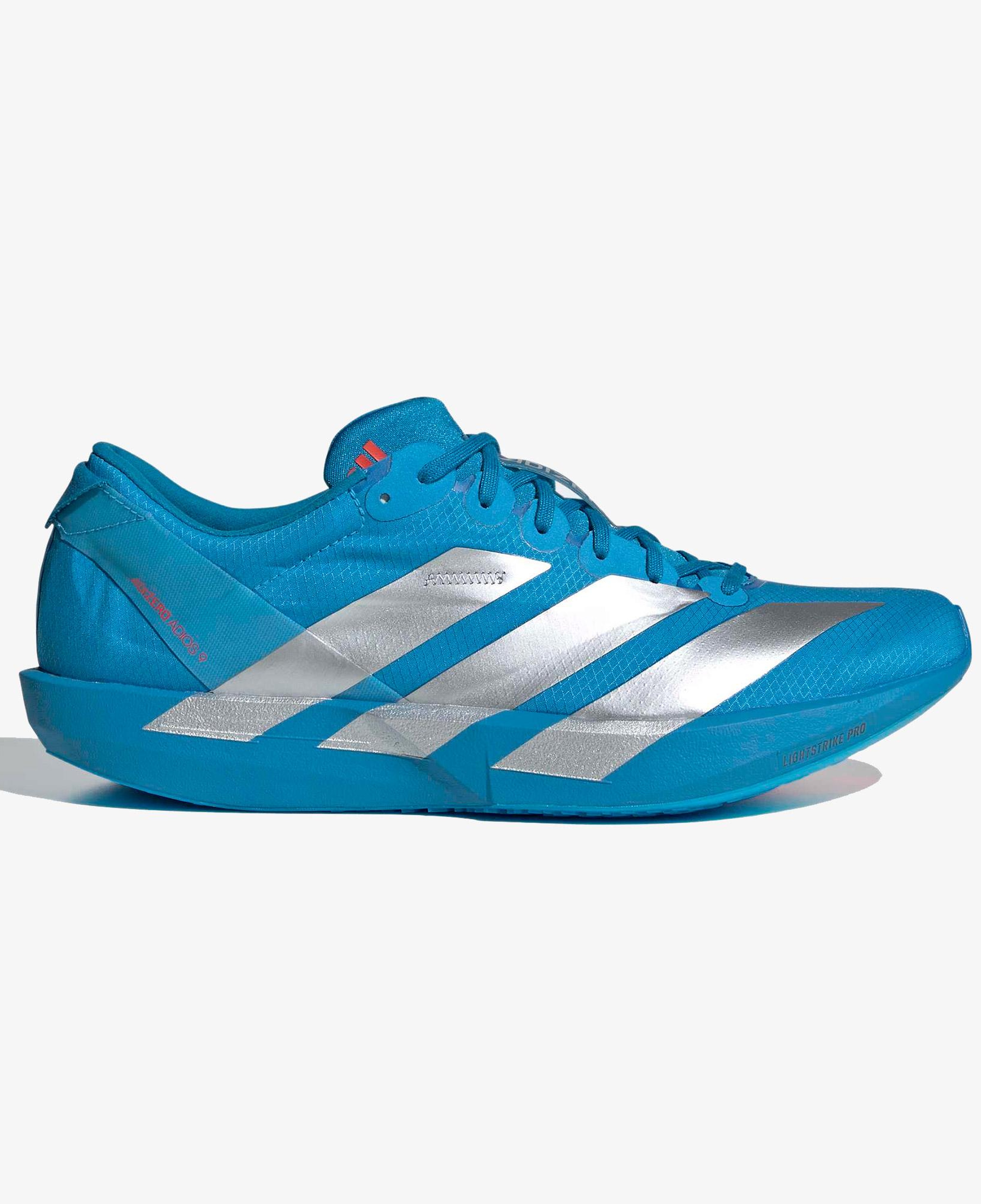 adidas Adizero Adios 9 Erkek Mavi Koşu Ayakkabısı