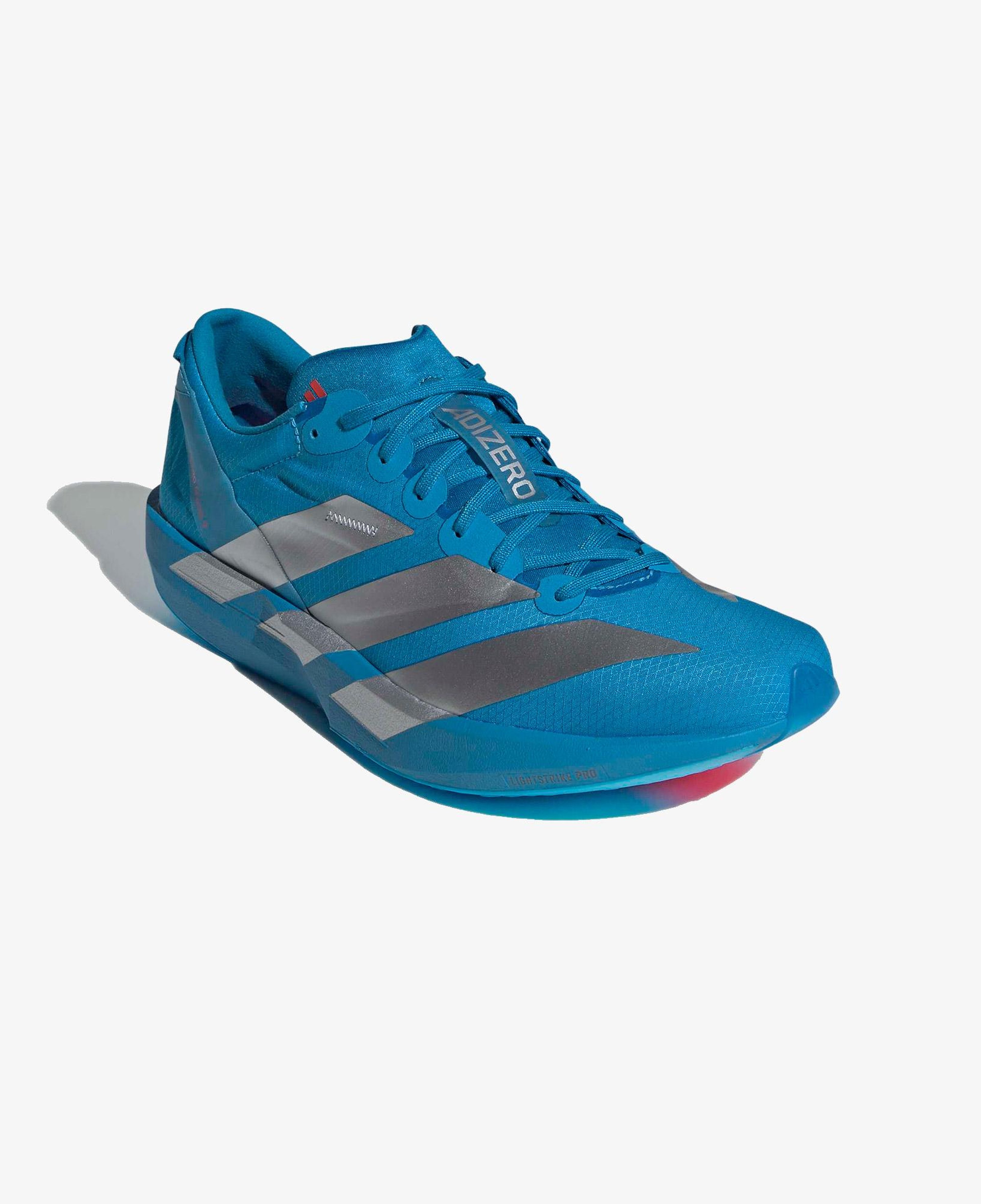 adidas Adizero Adios 9 Erkek Mavi Koşu Ayakkabısı