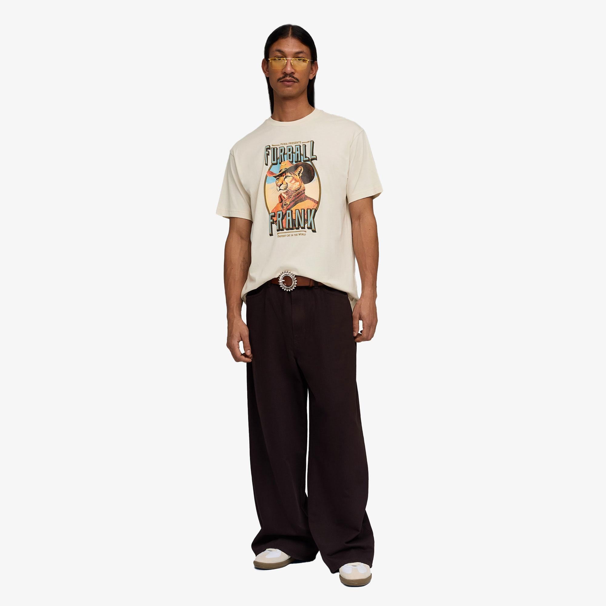 Puma Graphic Erkek Beyaz T-Shirt