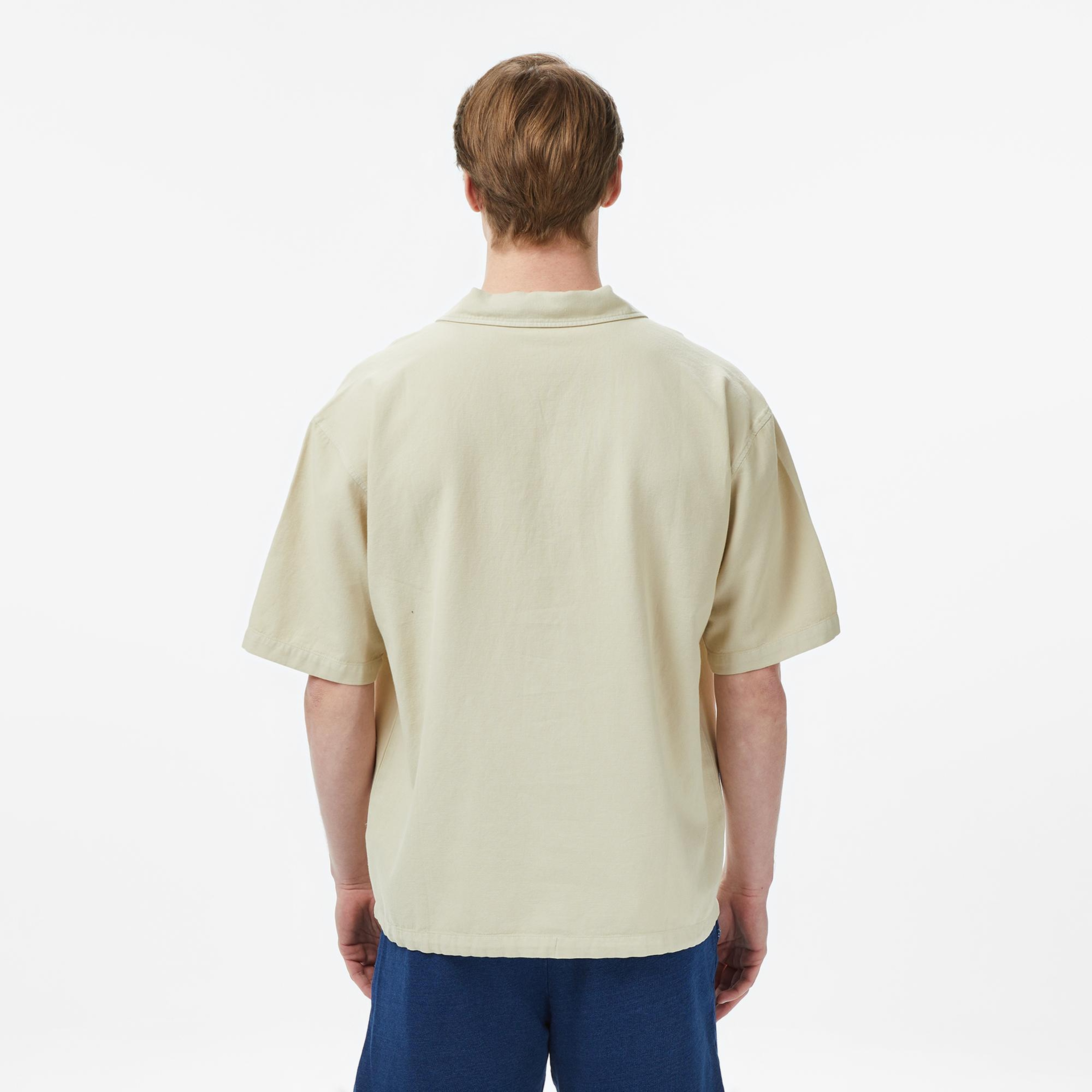 UNITED4 Oversize Fit Erkek Krem Polo