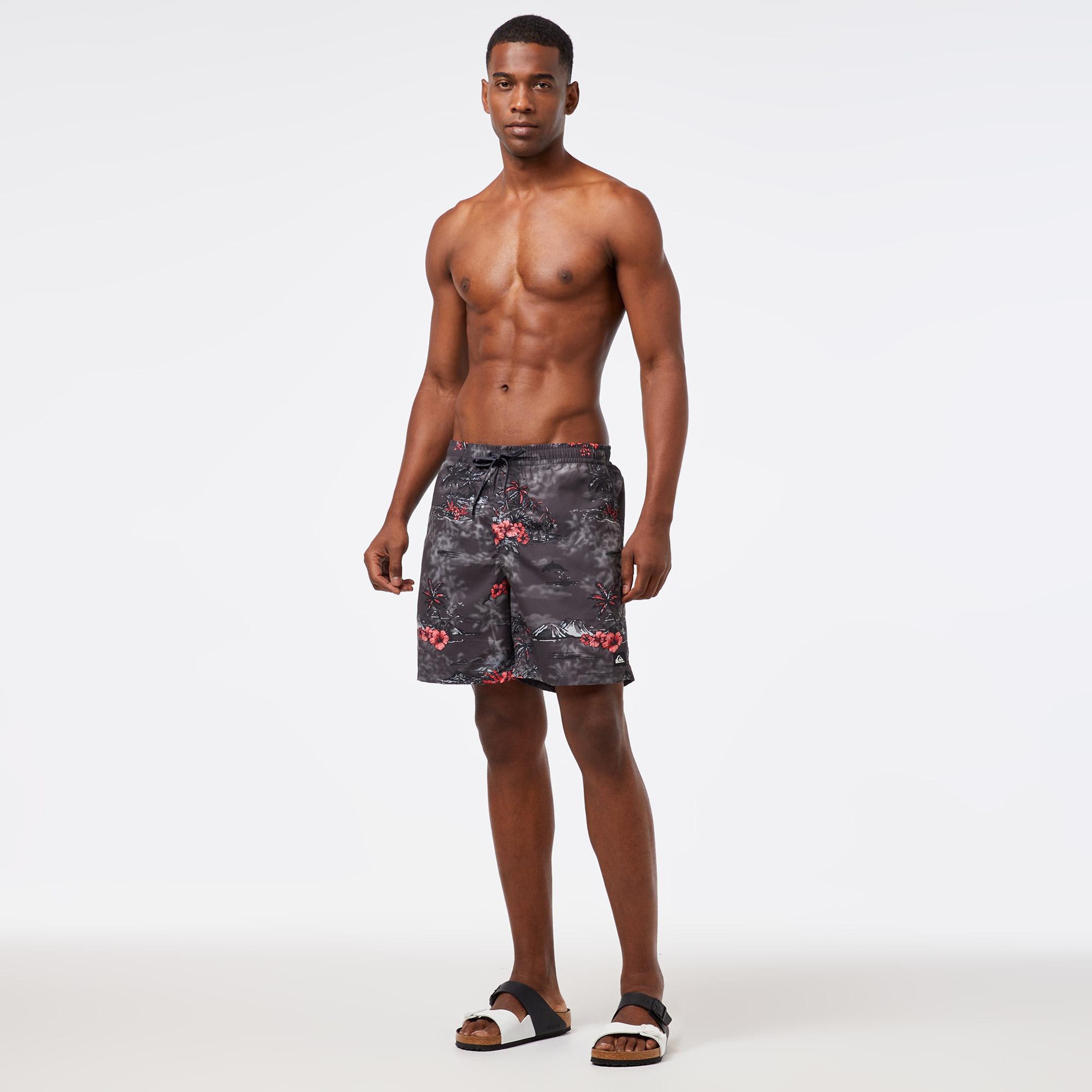 Quiksilver Longmanhill Erkek Gri Deniz Şortu
