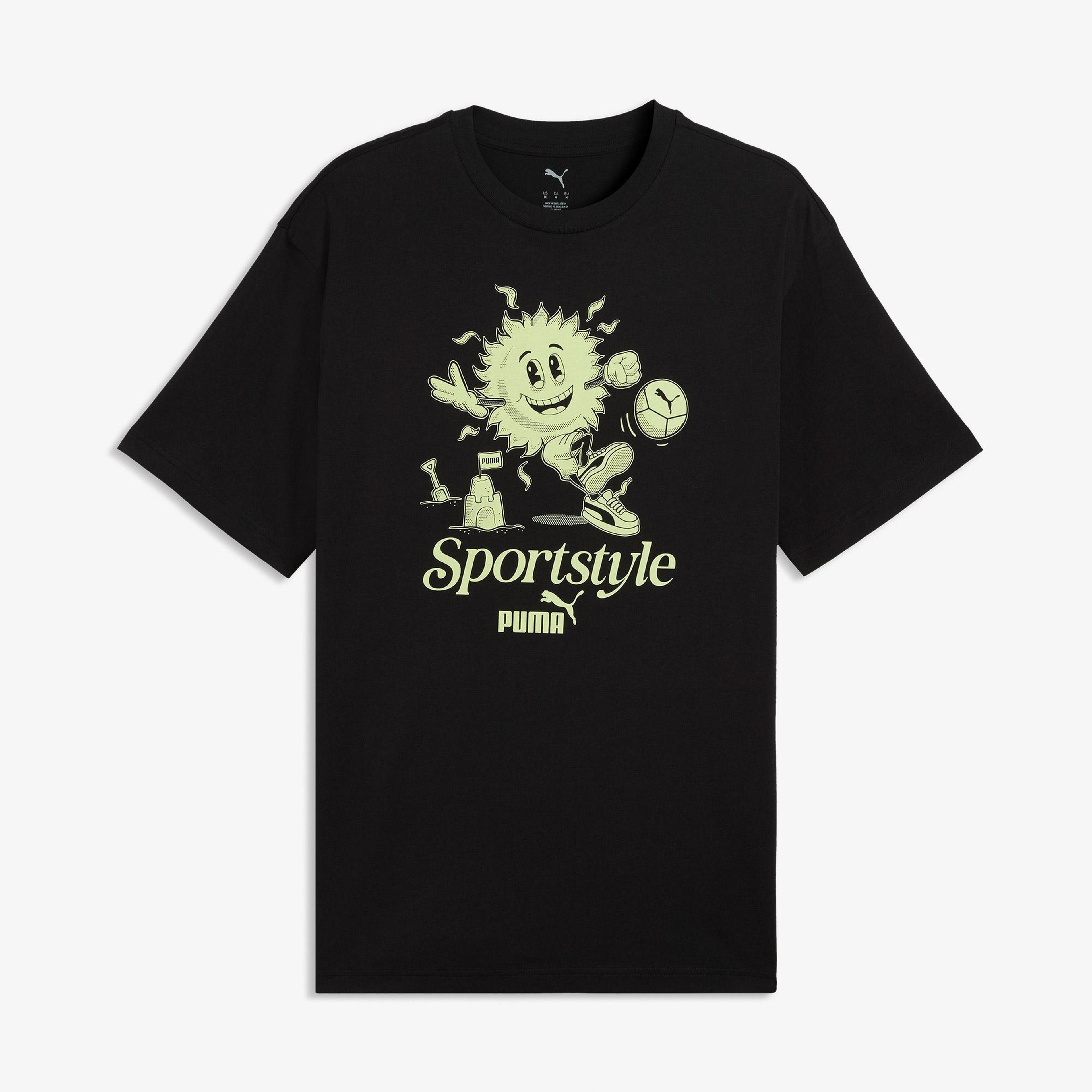 Puma Graphic  Erkek Siyah T-Shirt