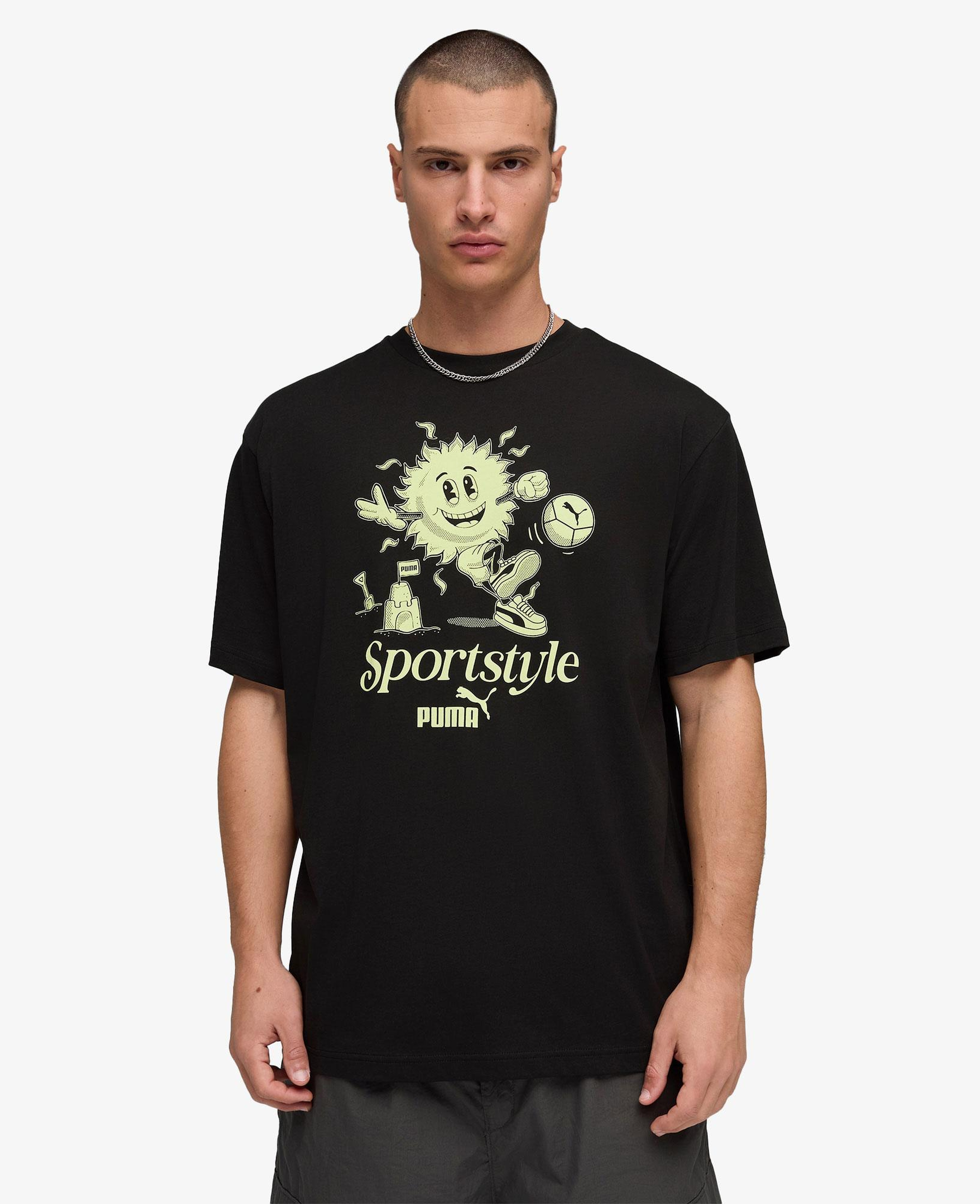 Puma Graphic Erkek Siyah T-Shirt