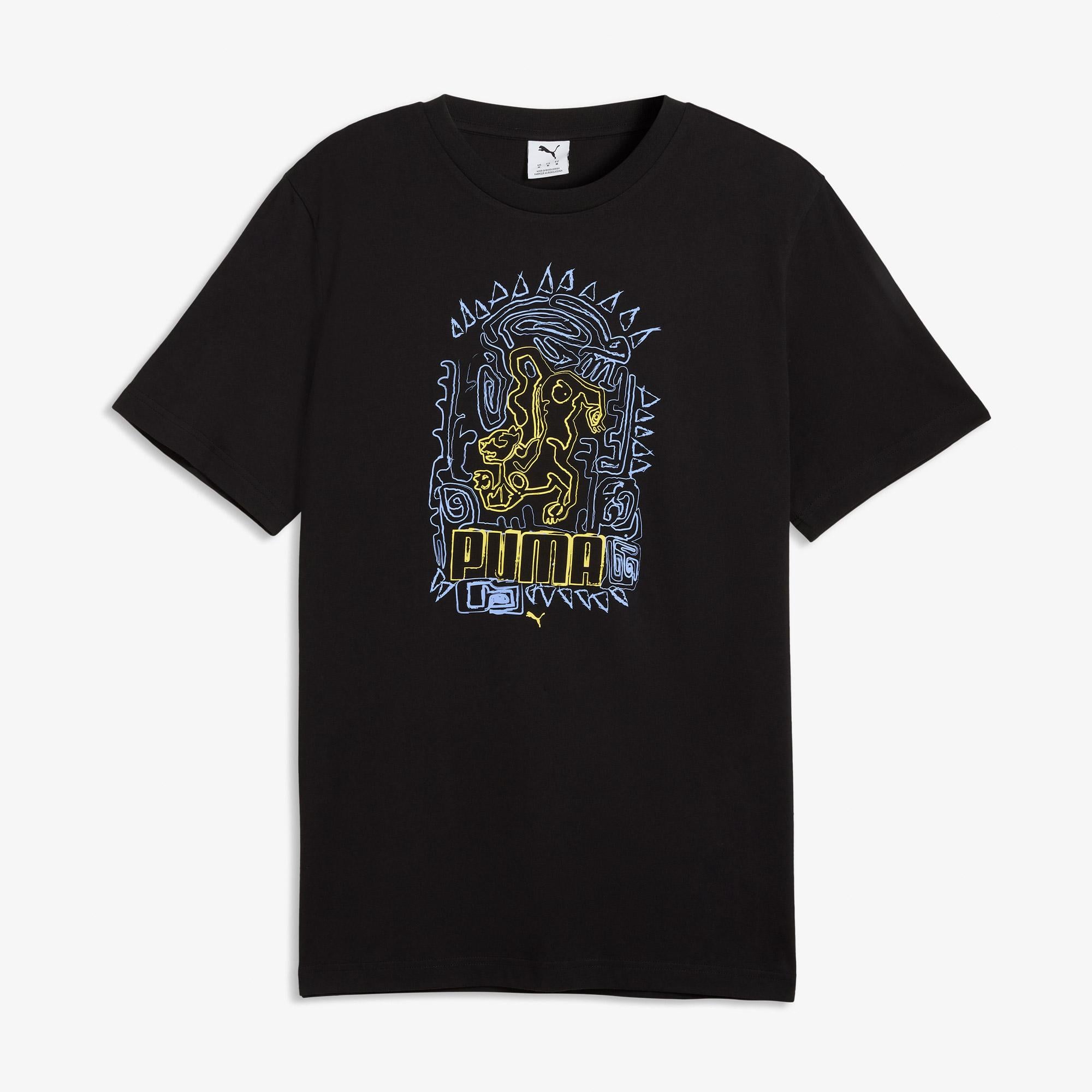 Puma Graphic Erkek Siyah T-Shirt