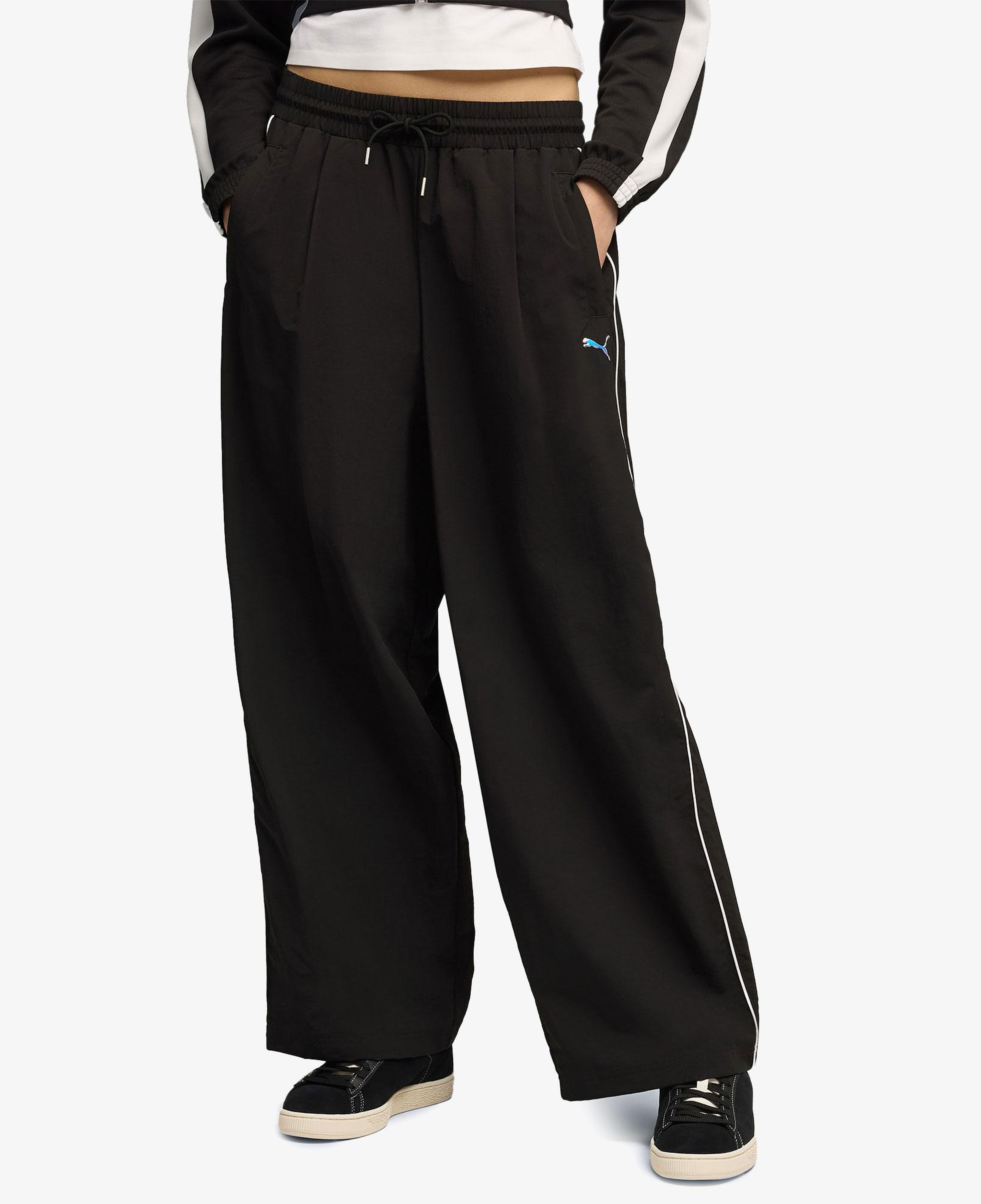 Puma T7 Woven Track Kadın Siyah Pantolon