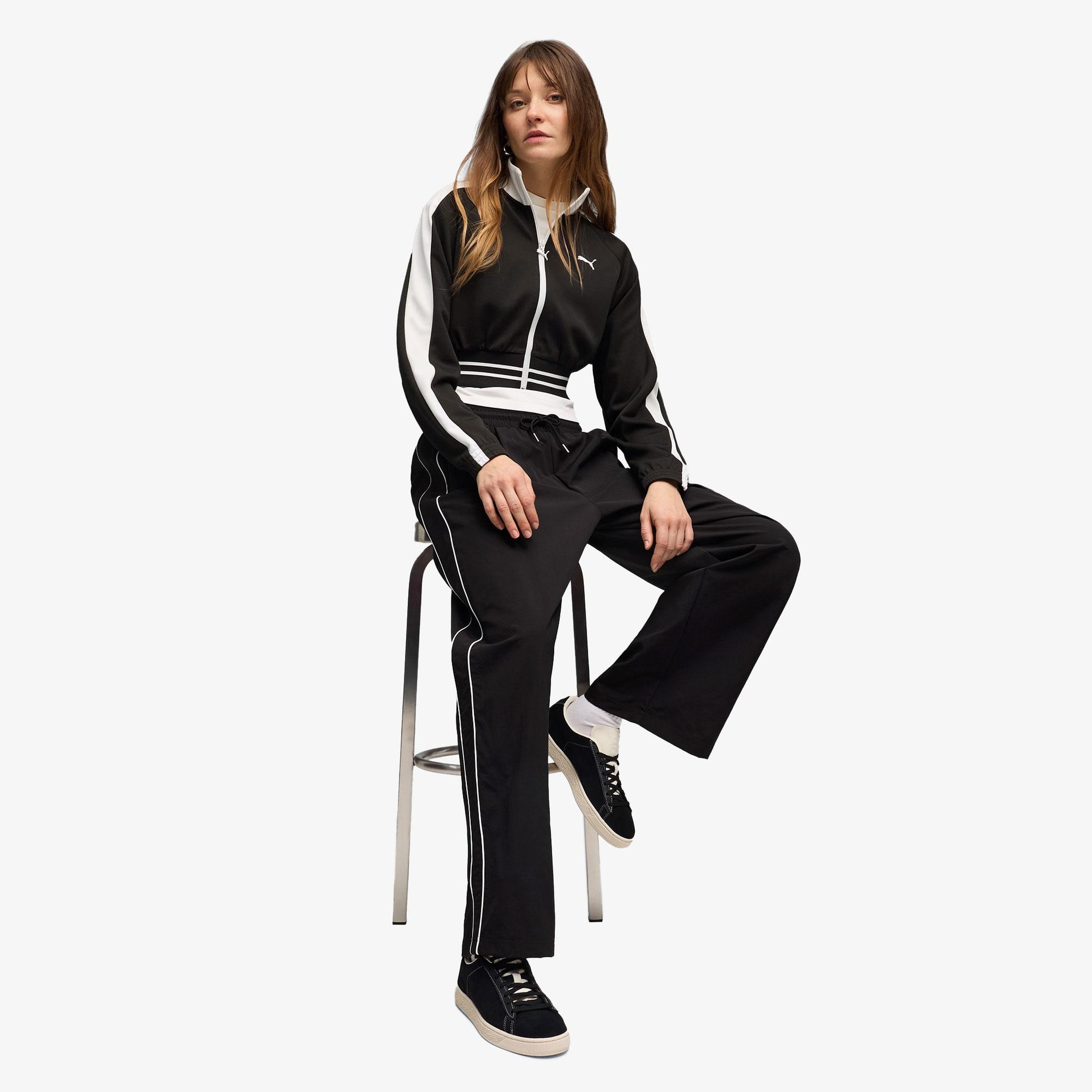 Puma T7 Woven Track Kadın Siyah Pantolon