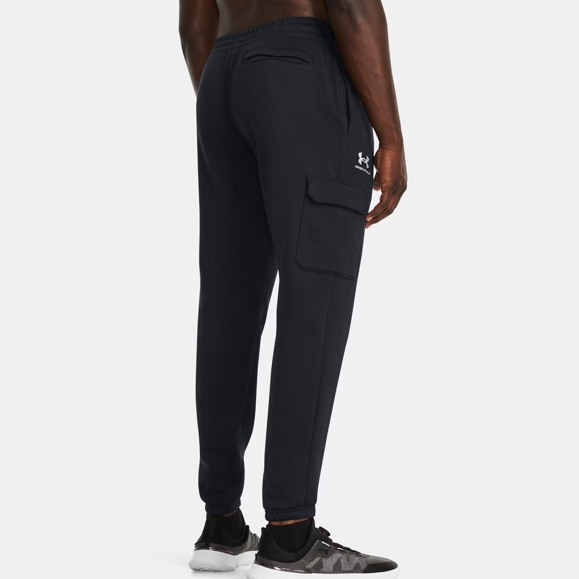 Under Armour Icon Fleece Erkek Siyah Kargo Eşofman Altı