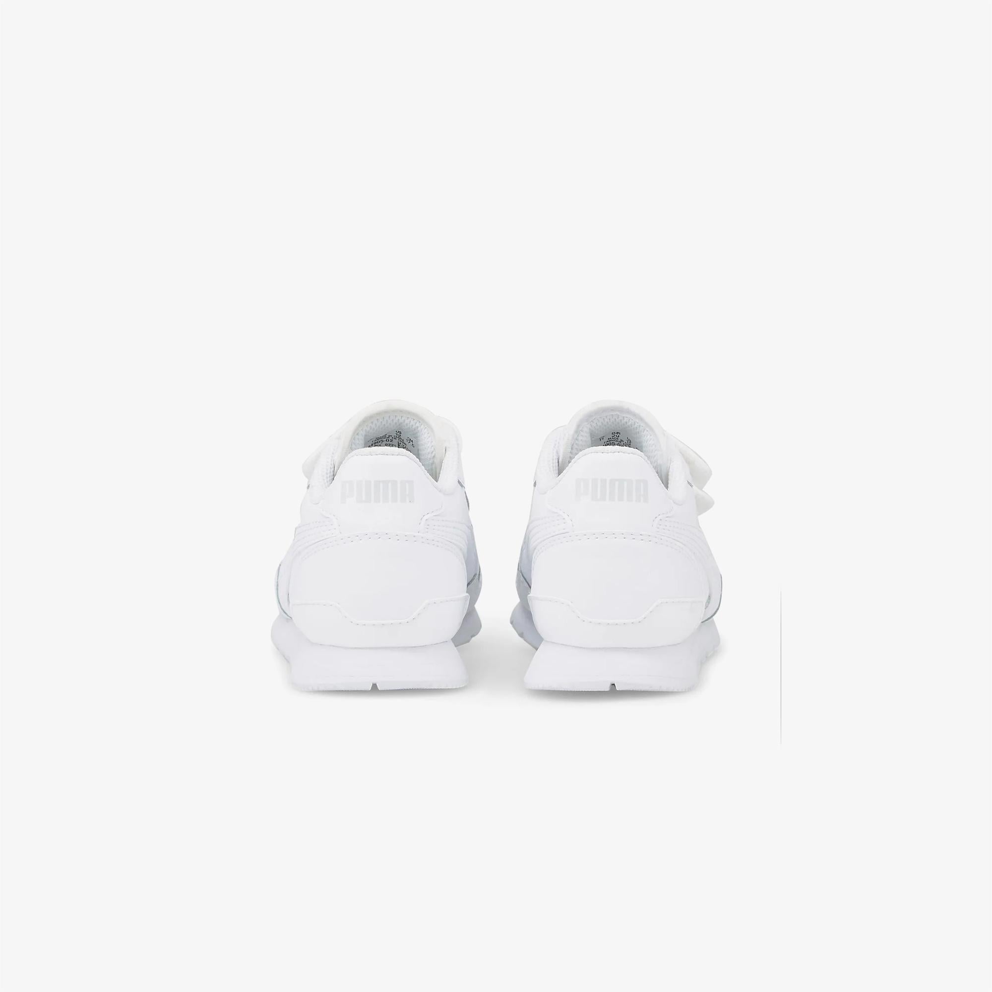 Puma ST Runner V3 Leather Çocuk Beyaz Spor Ayakkabı