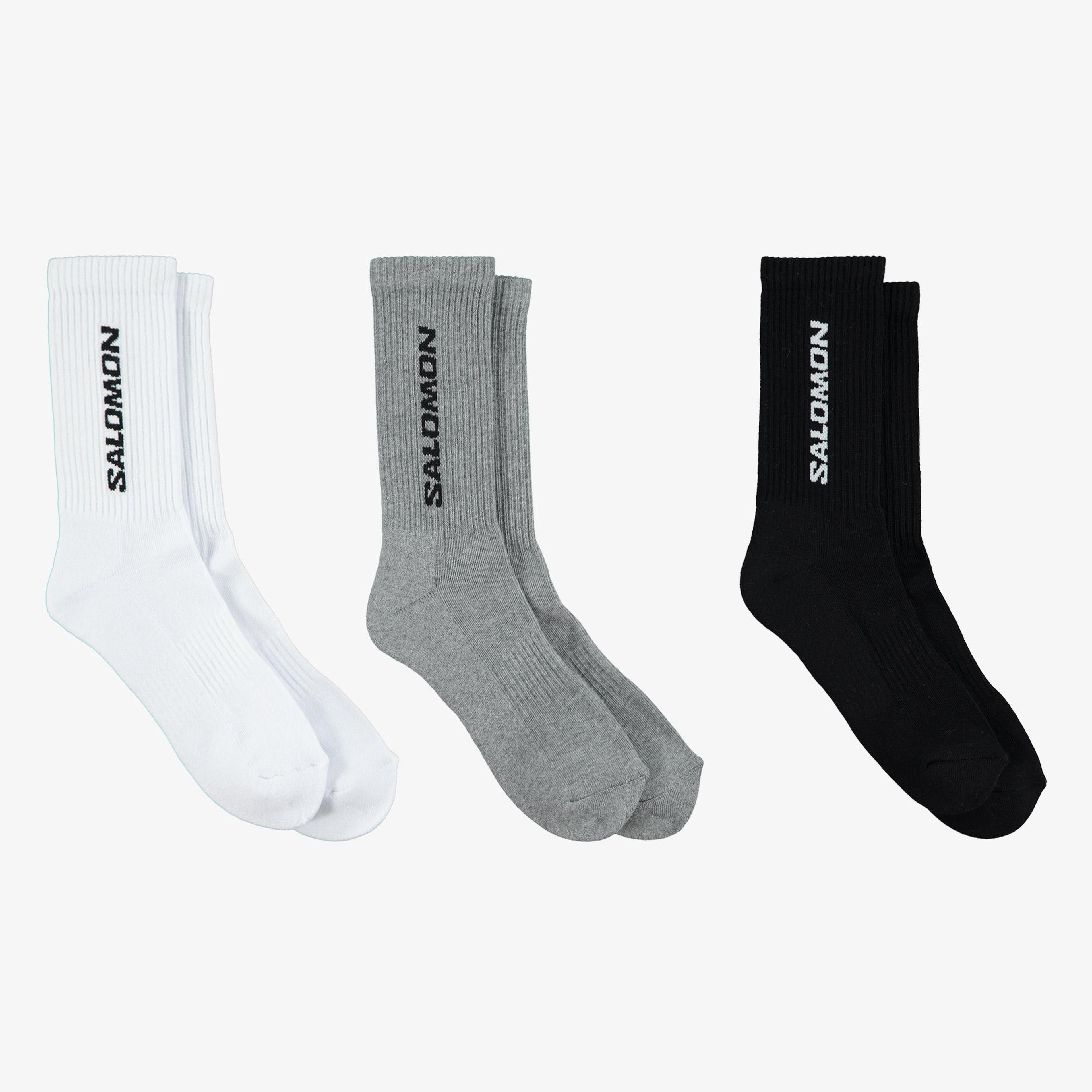 Salomon Everyday Crew Unisex Renkli 3'lü Çorap