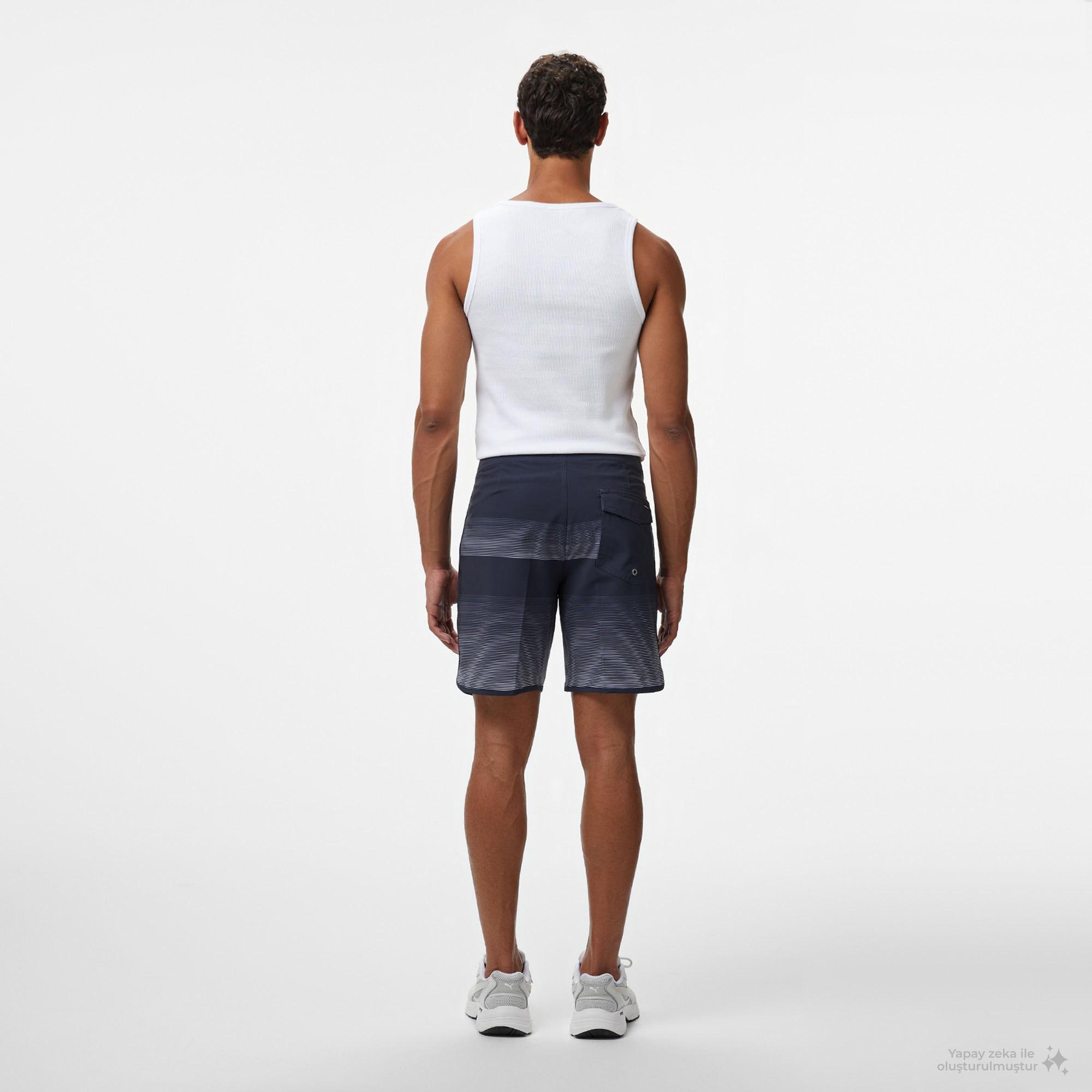 Quiksilver Surfsilk Scallop 18 Erkek Gri Deniz Şortu