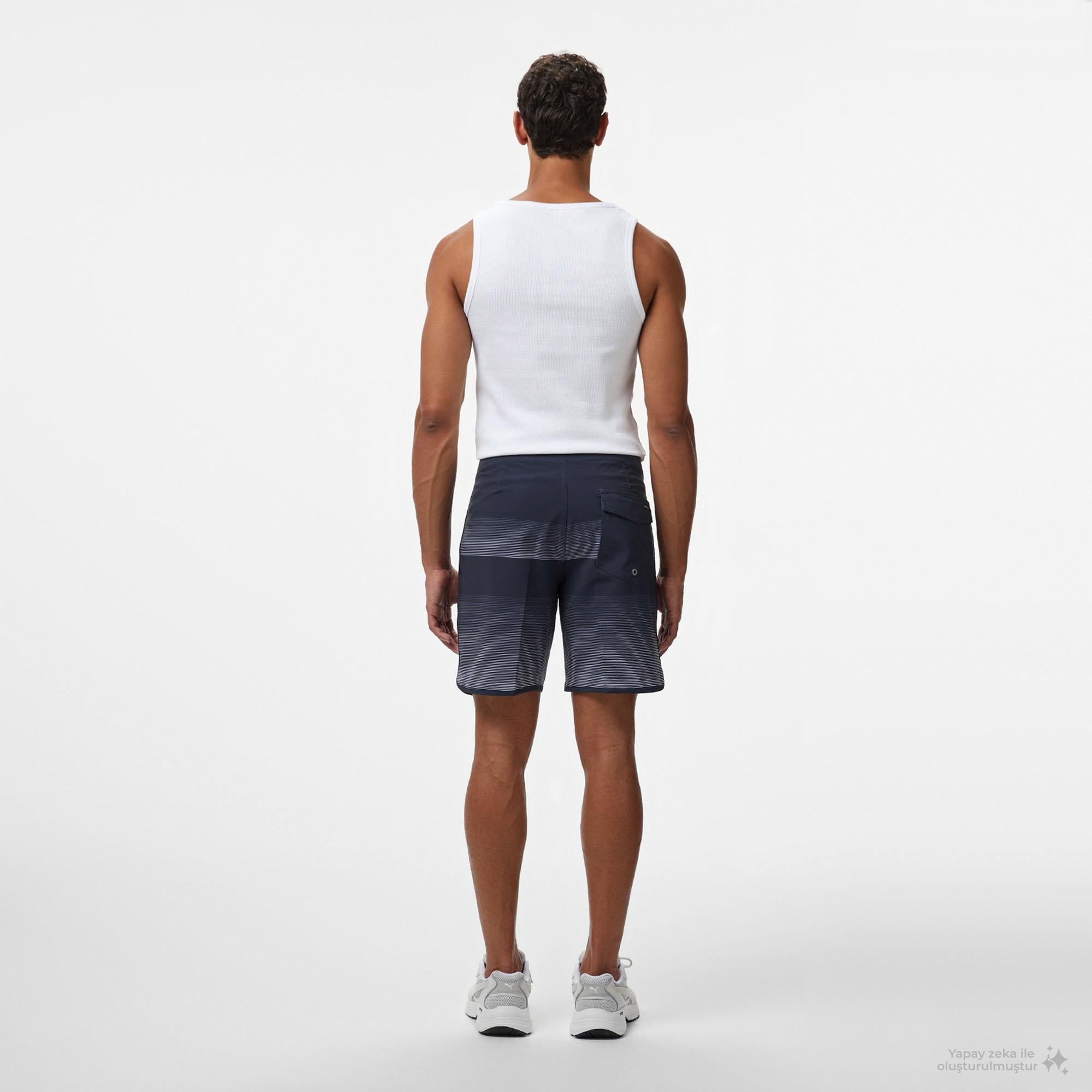 Quiksilver Surfsilk Scallop 18 Erkek Gri Deniz Şortu
