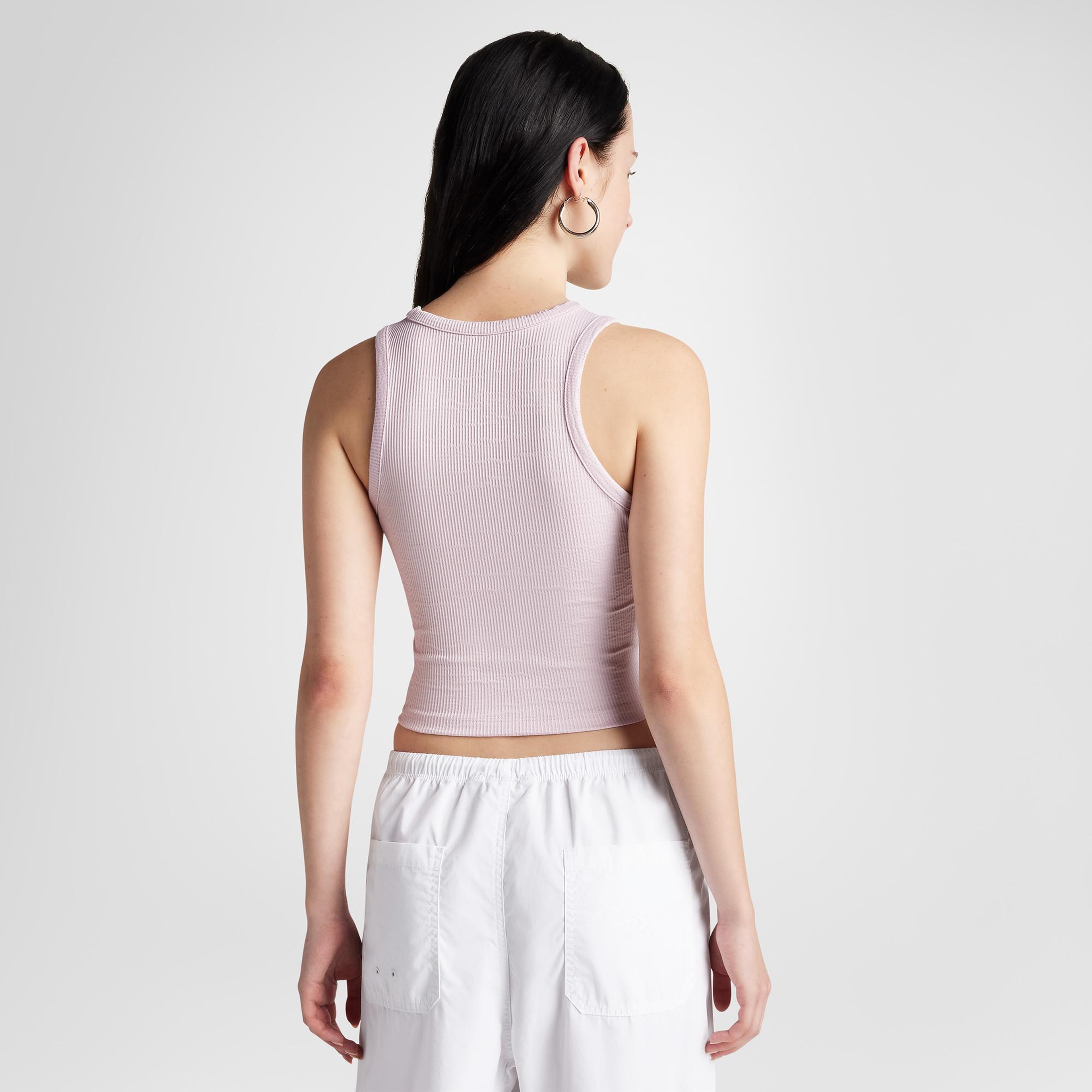 Converse Ribbed Knit Kadın Pembe T-Shirt