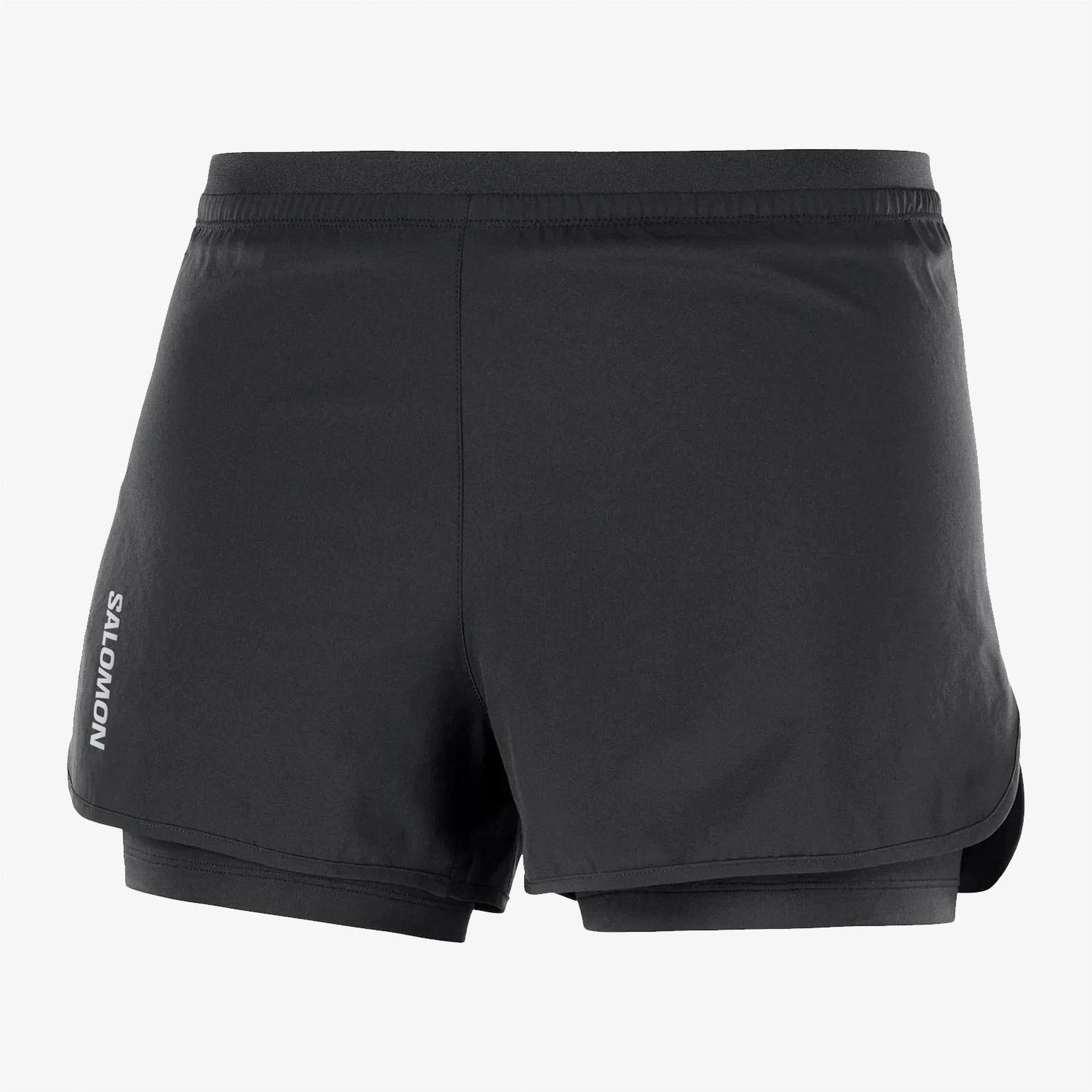 Salomon Cross 2in1 Kadın Siyah Antrenman Şortu