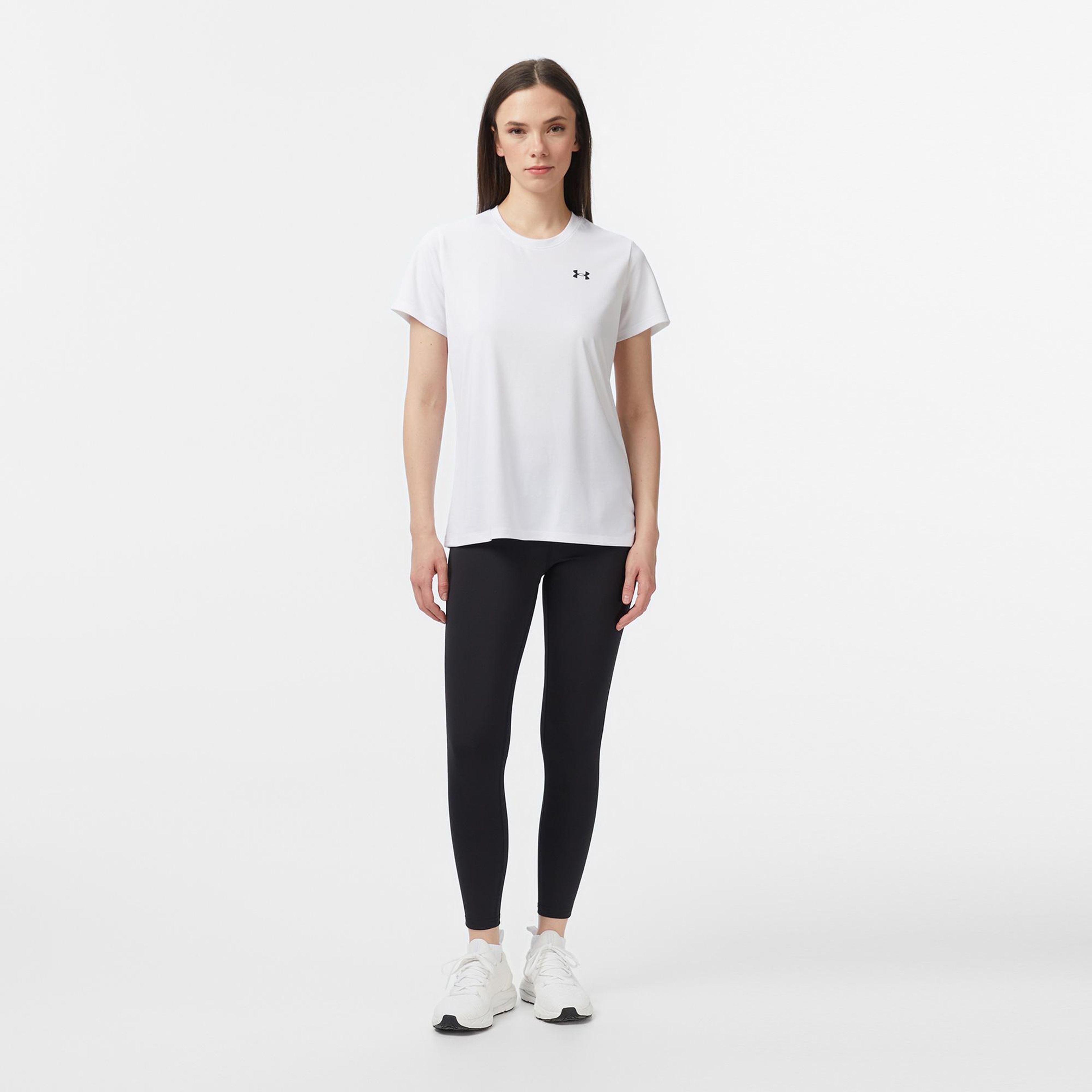 Under Armour Tech Ssc - Solid Kadın Beyaz Antrenman T-Shirt