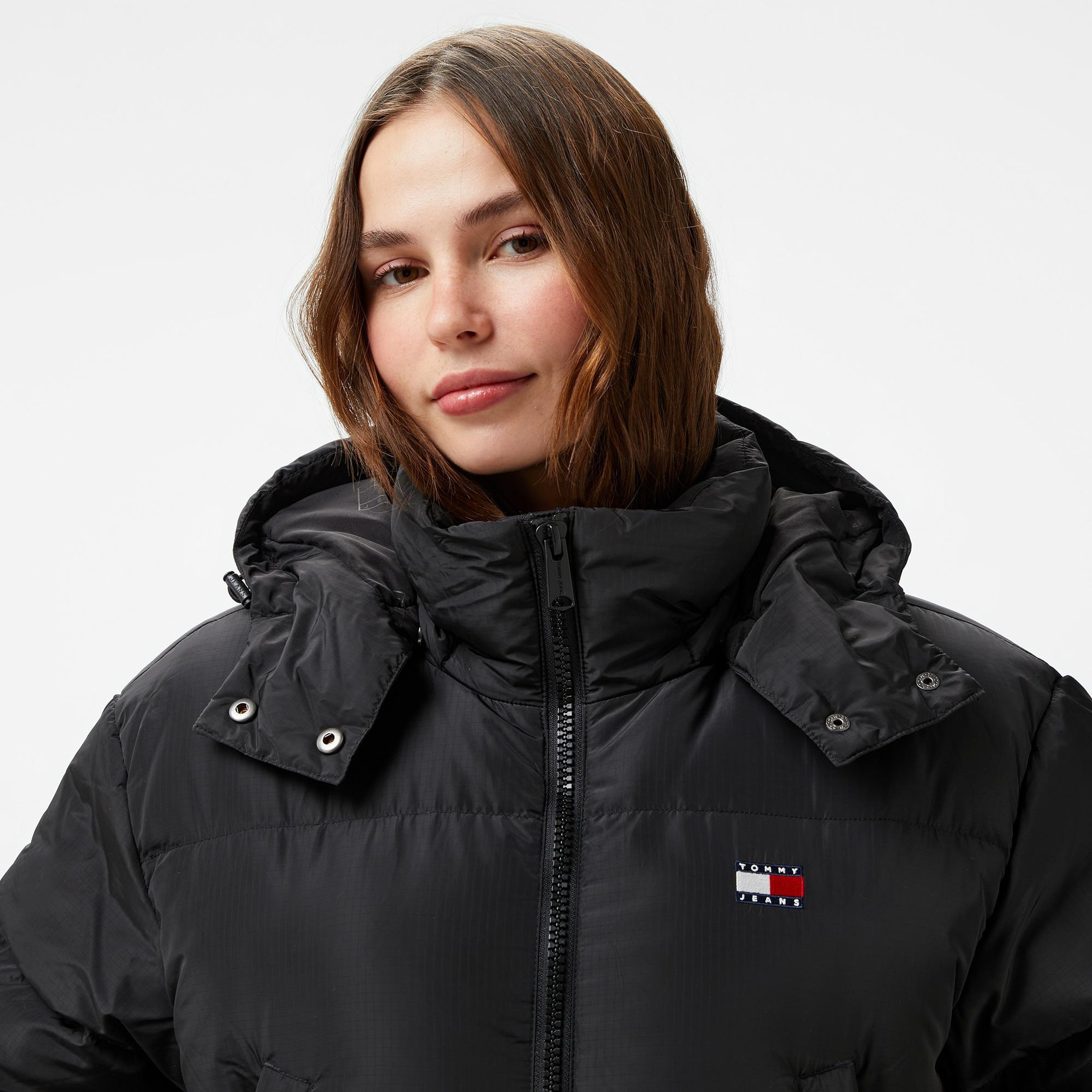 Tommy Hilfiger Alaska Puffer Kadın Siyah Mont