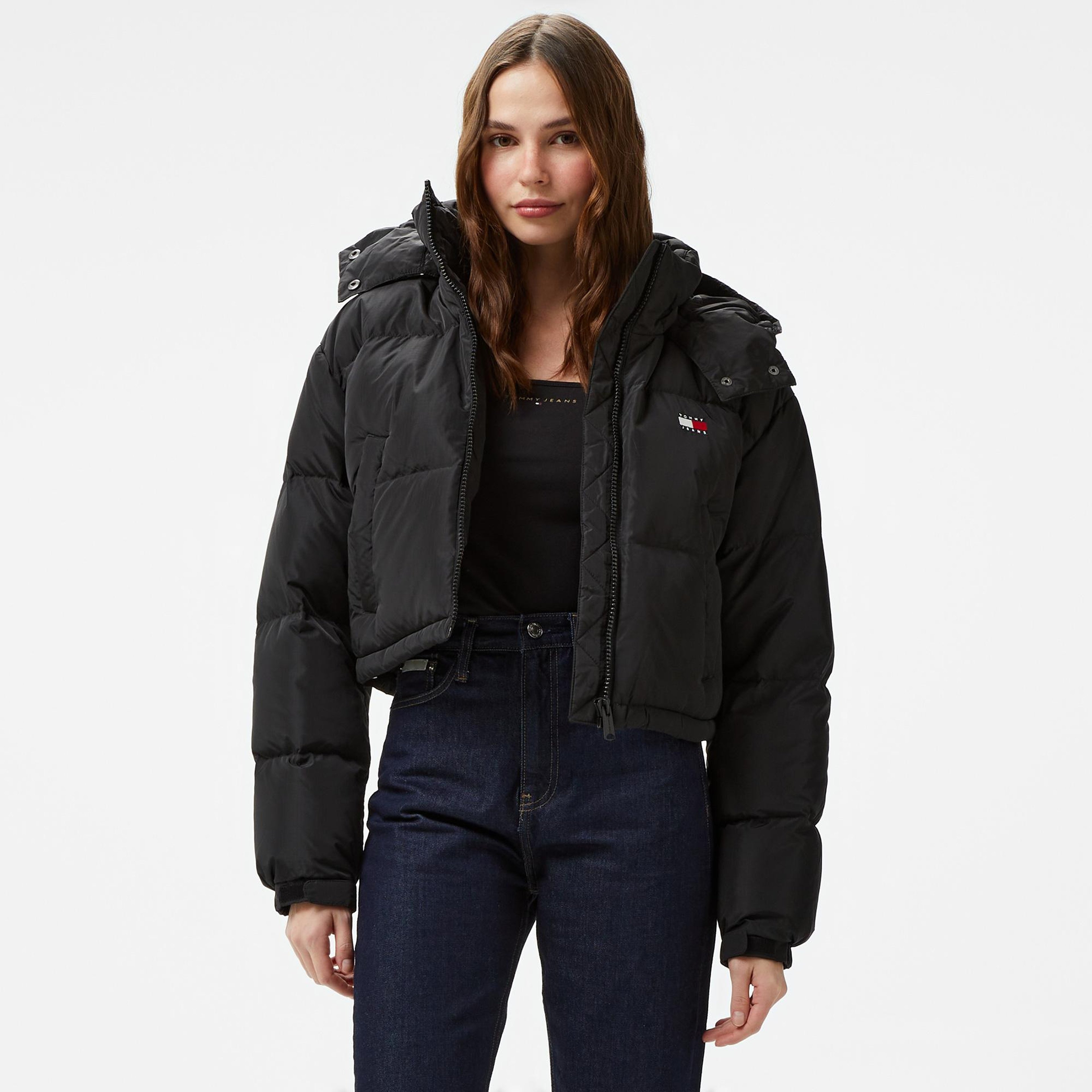 Tommy Hilfiger Alaska Puffer Kadın Siyah Mont