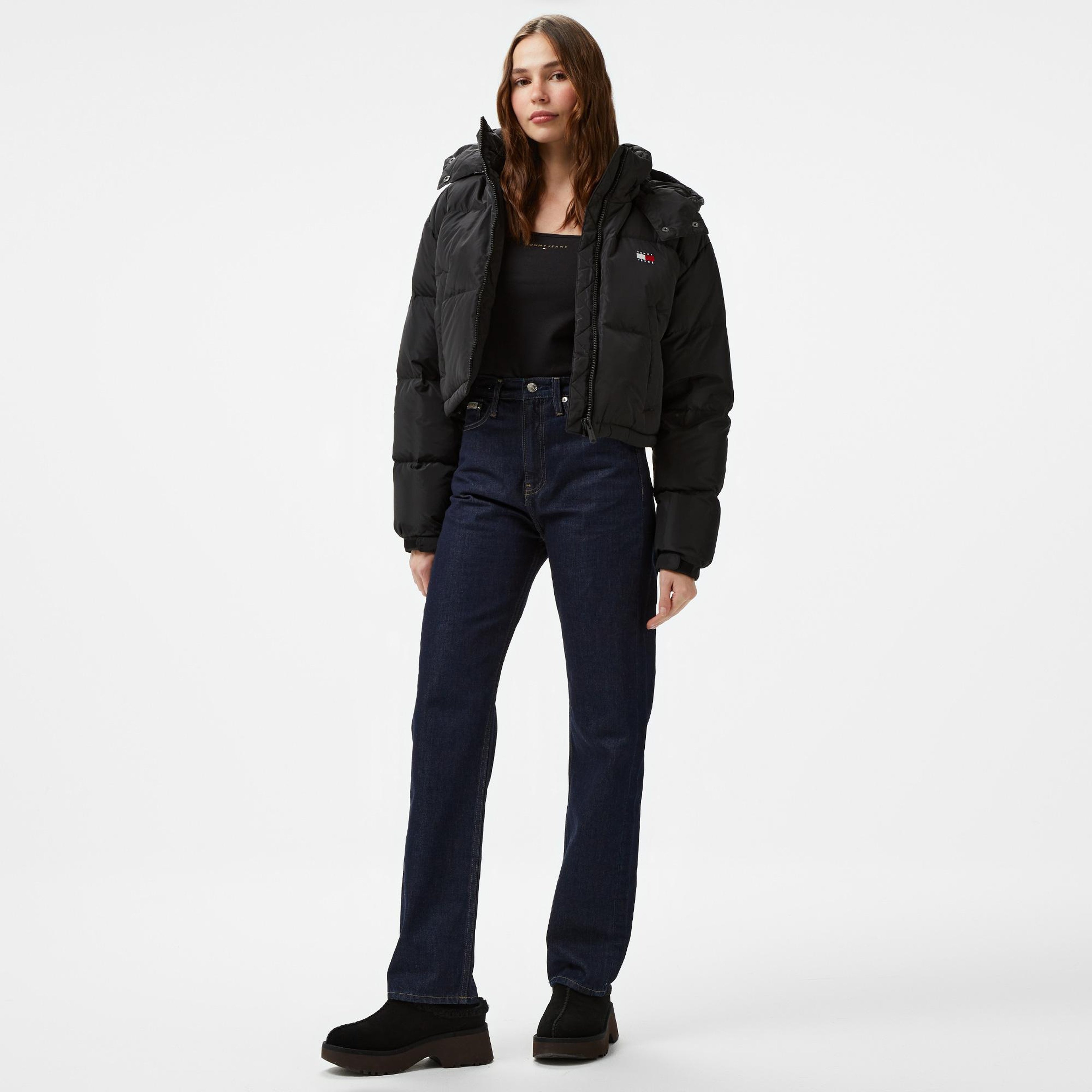 Tommy Hilfiger Alaska Puffer Kadın Siyah Mont
