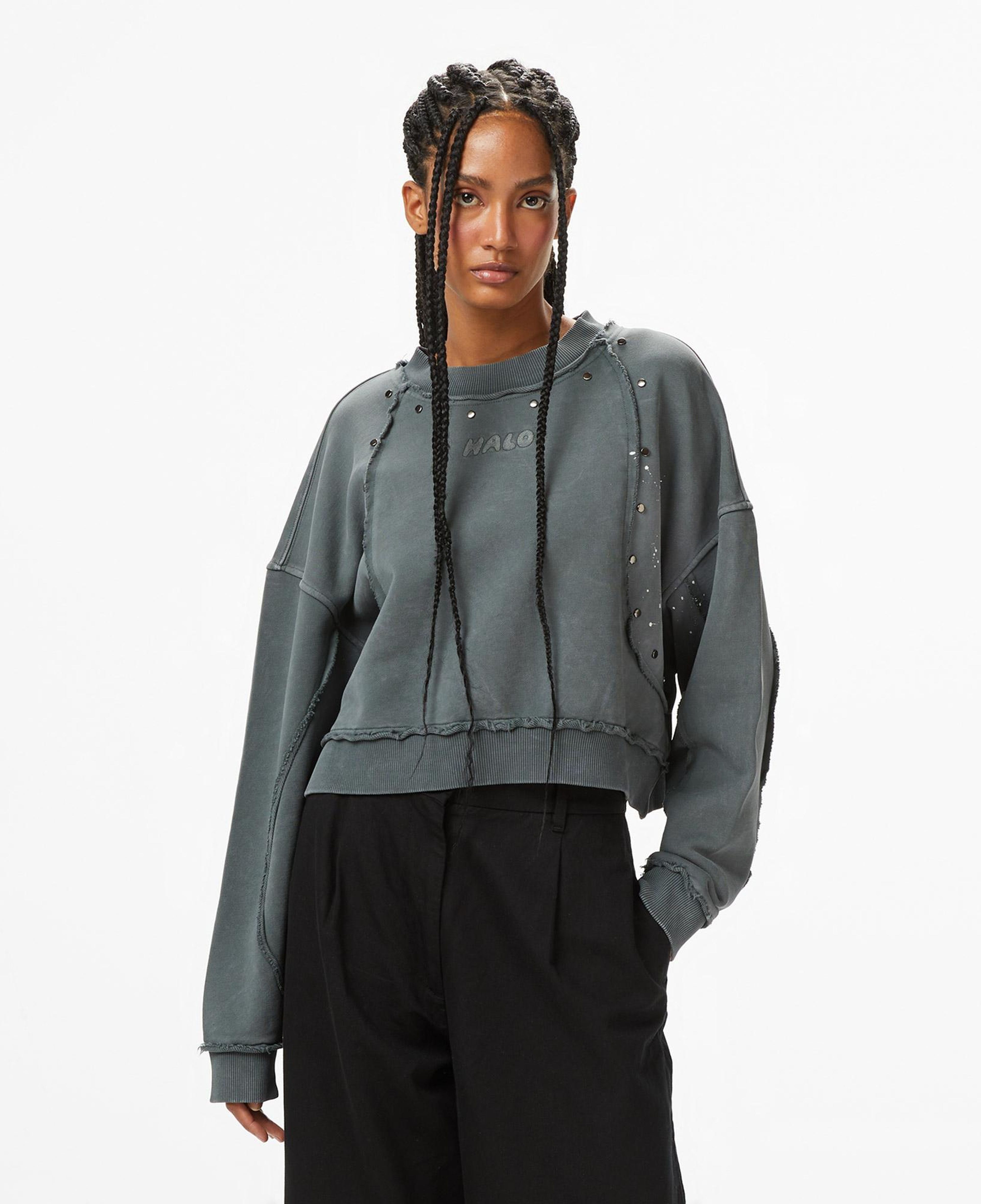 Les Benjamins Essentials 303 Kadın Gri Sweatshirt