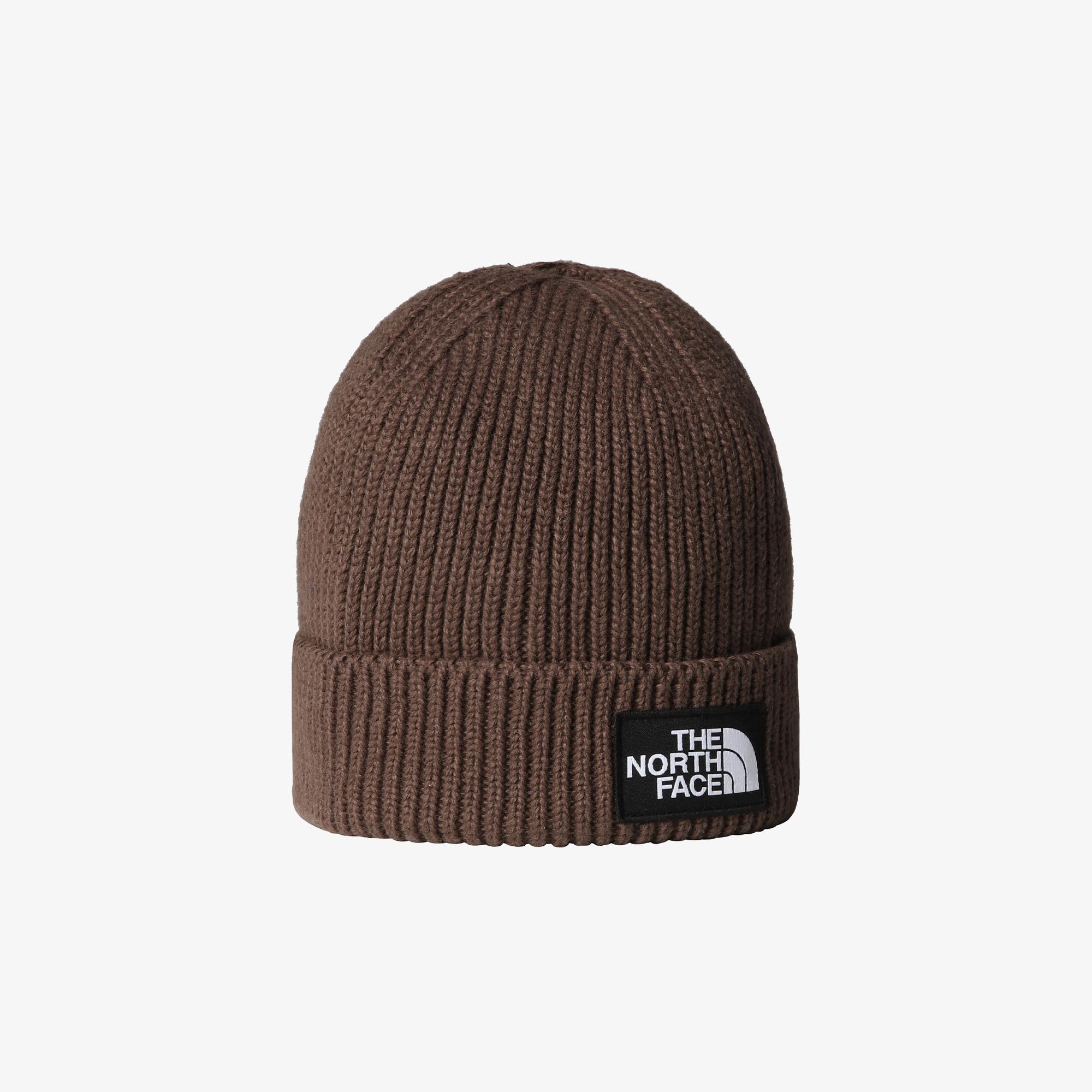 The North Face Logo Box Cuffed Unisex Kahverengi Bere