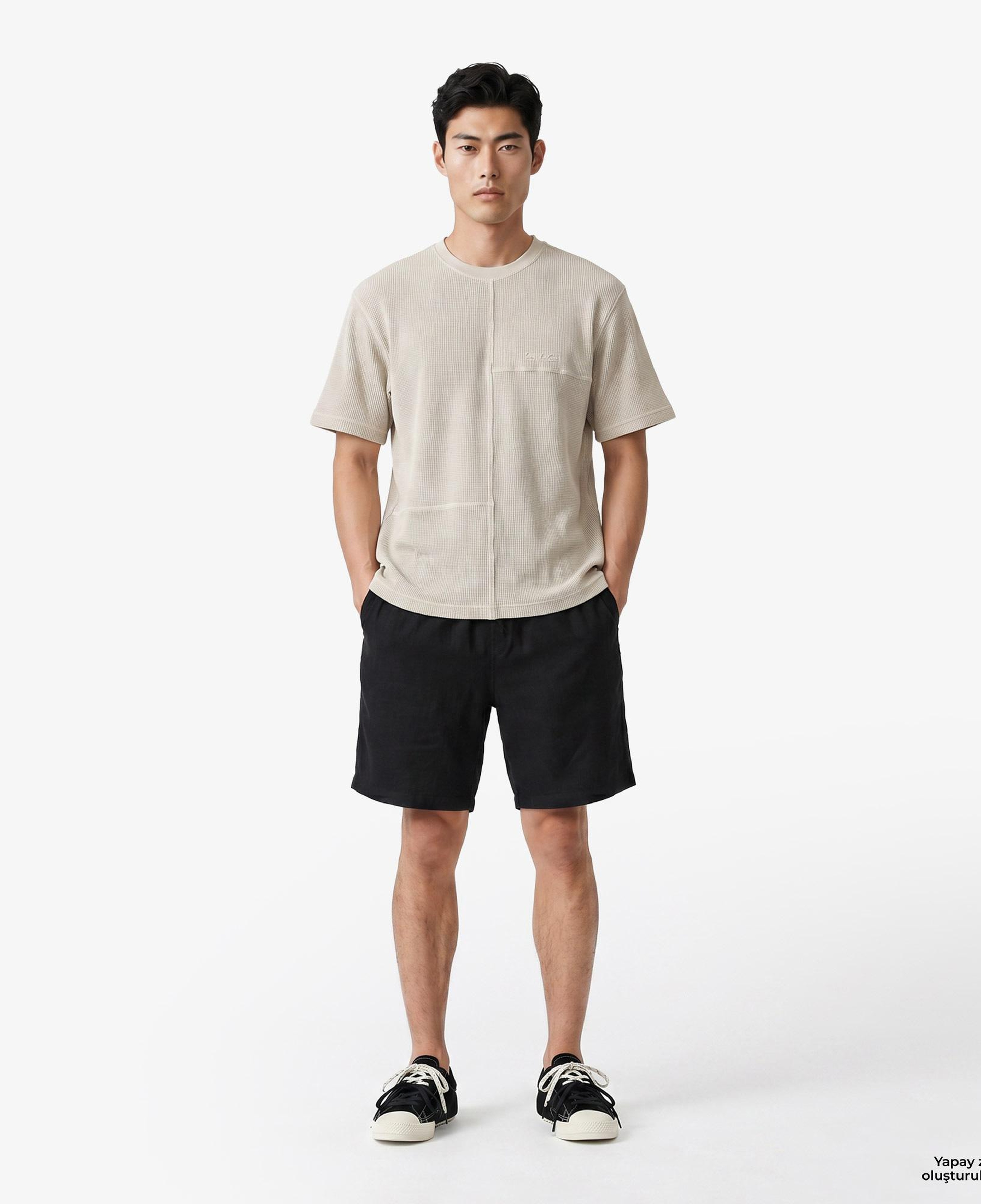 UNITED4 Regular Fit Erkek Krem T-Shirt