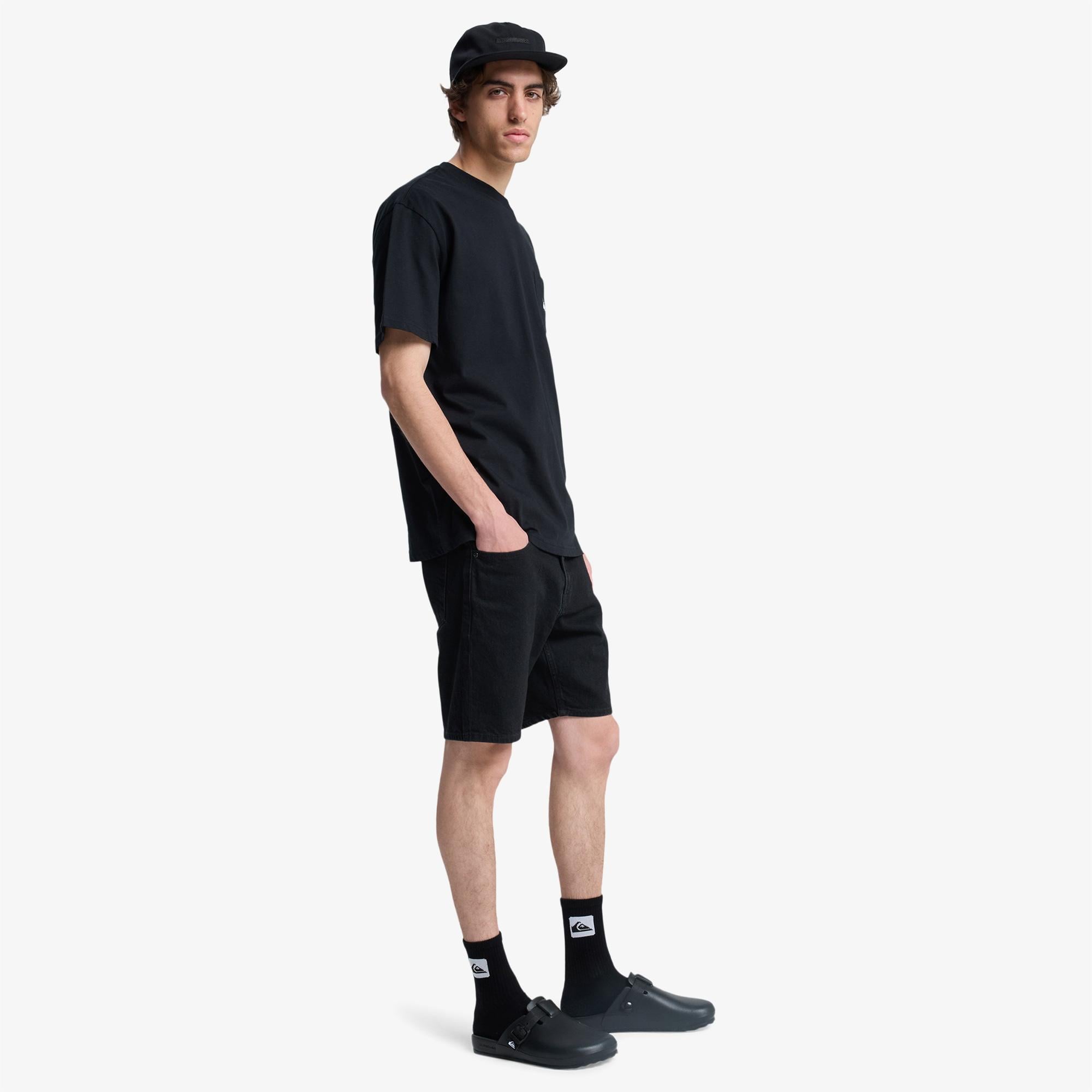 Quiksilver Salt Water Pock Erkek Siyah T-Shirt