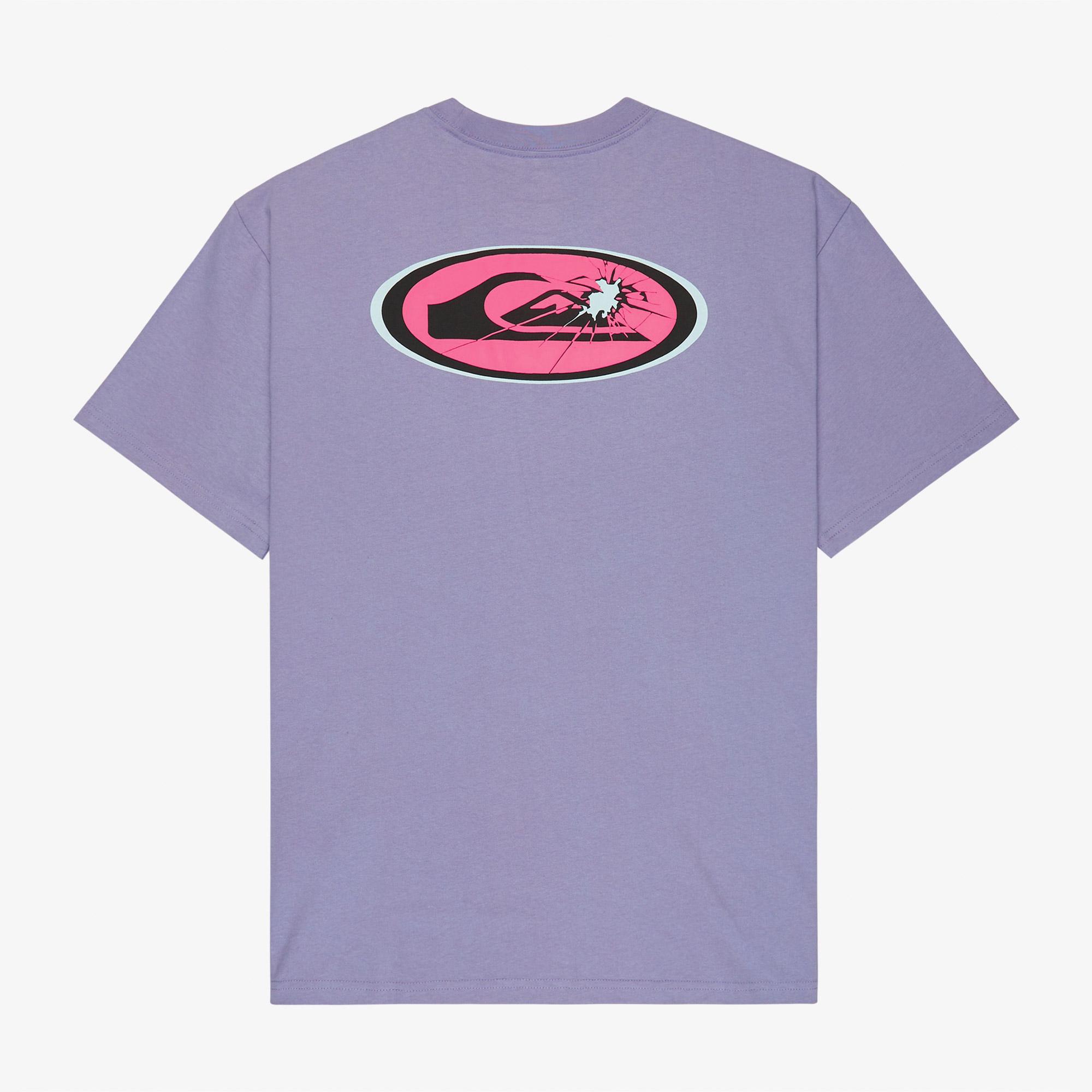 Quiksilver Fractured Wave Erkek Mor T-Shirt