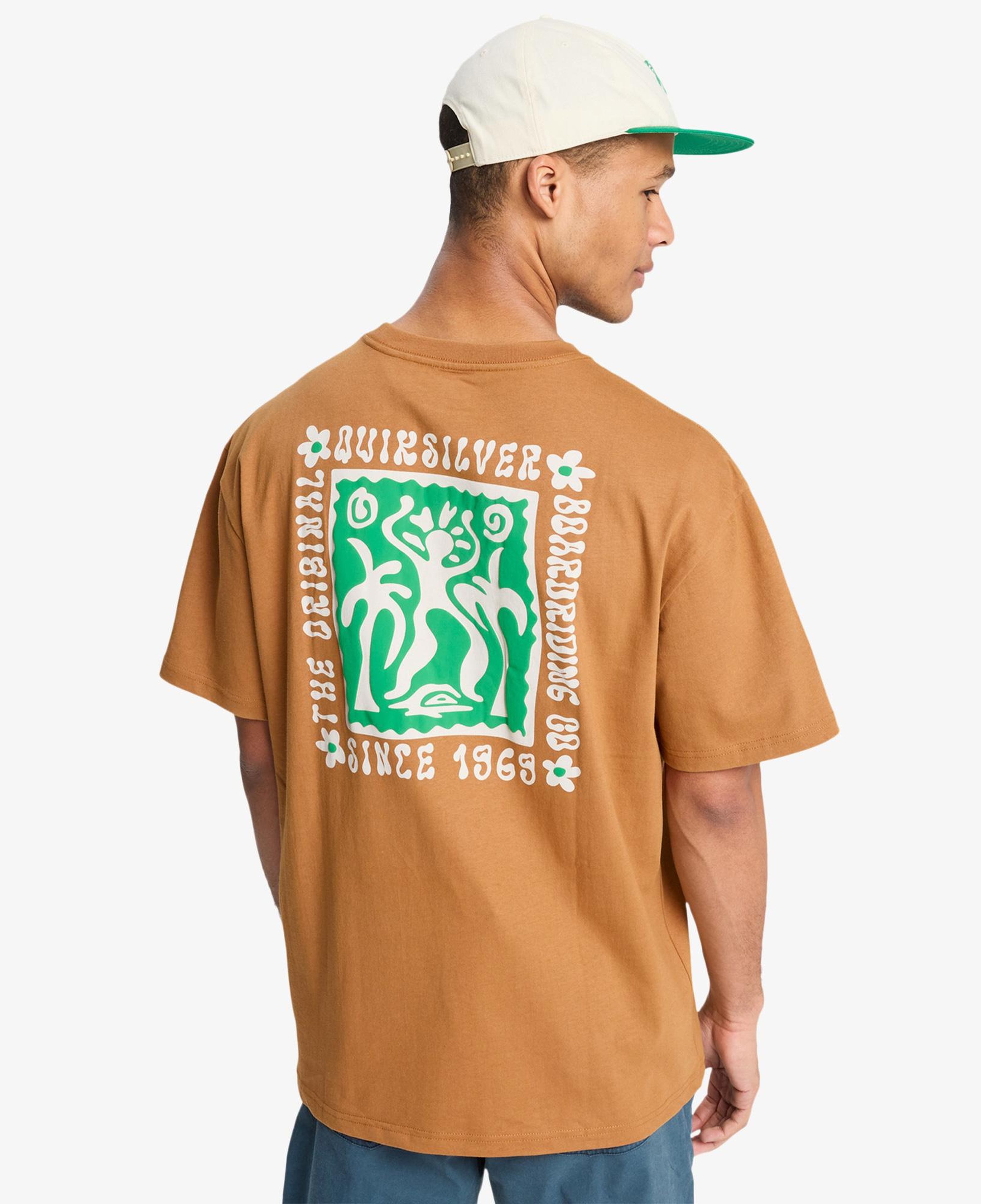 Quiksilver Serenity Splash Erkek Kahvrerengi T-Shirt