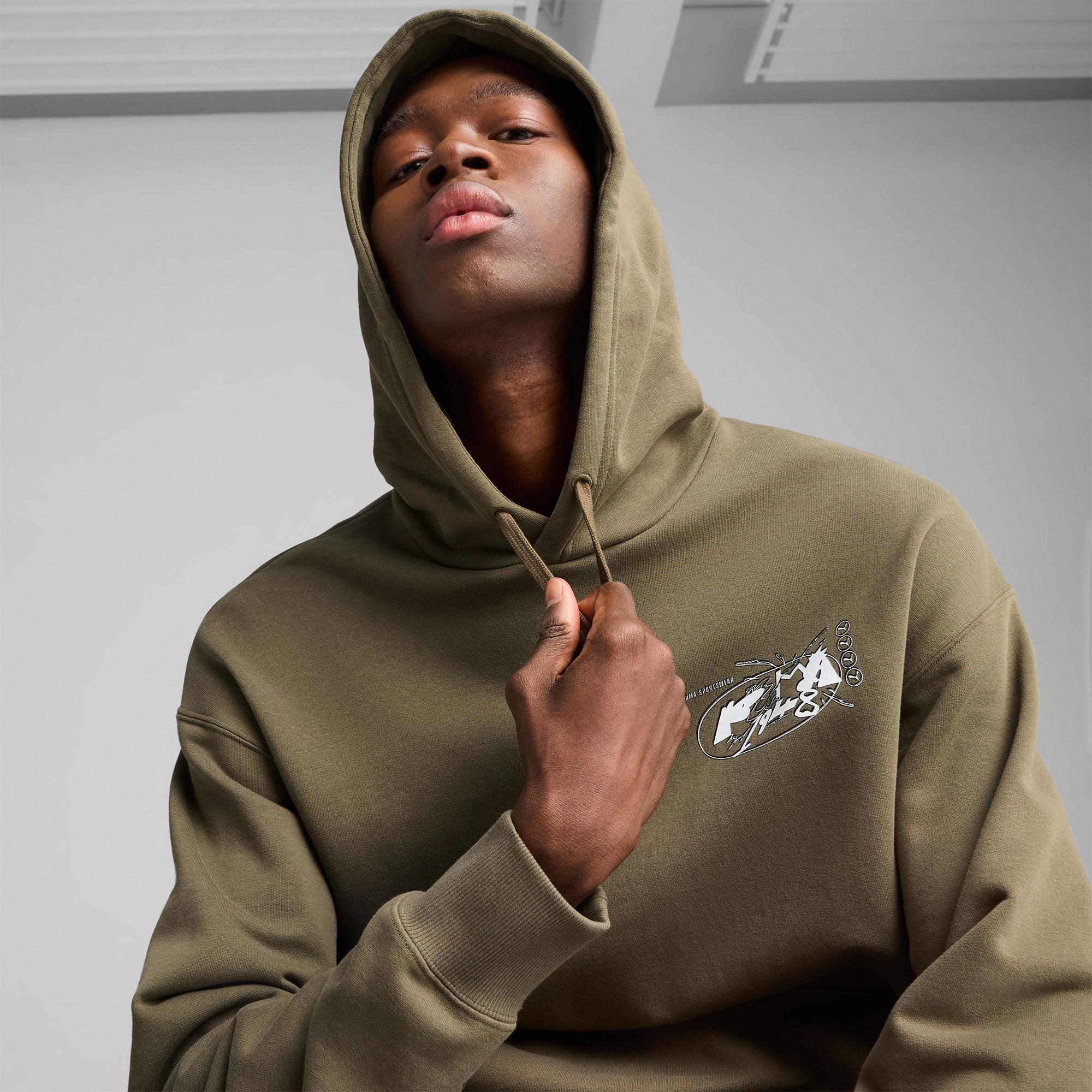 Puma Future Archive Graphic Unisex Yeşil Sweatshirt