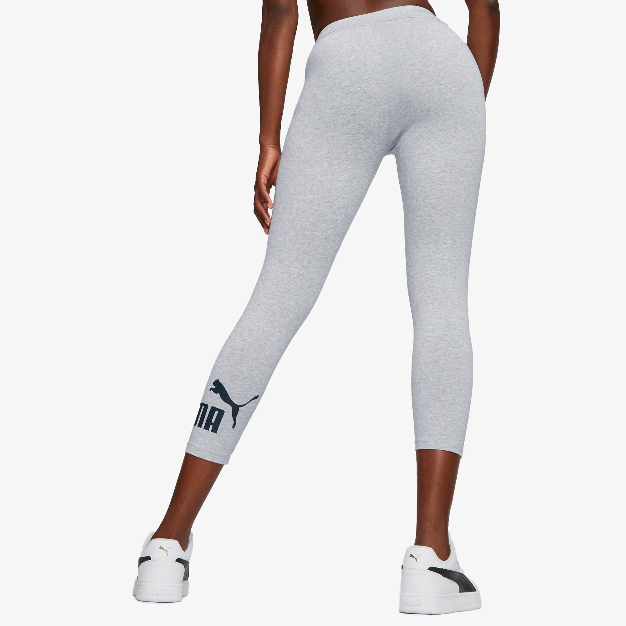Puma Essentials 3/4 Logo Leggings Kadın Siyah Tayt
