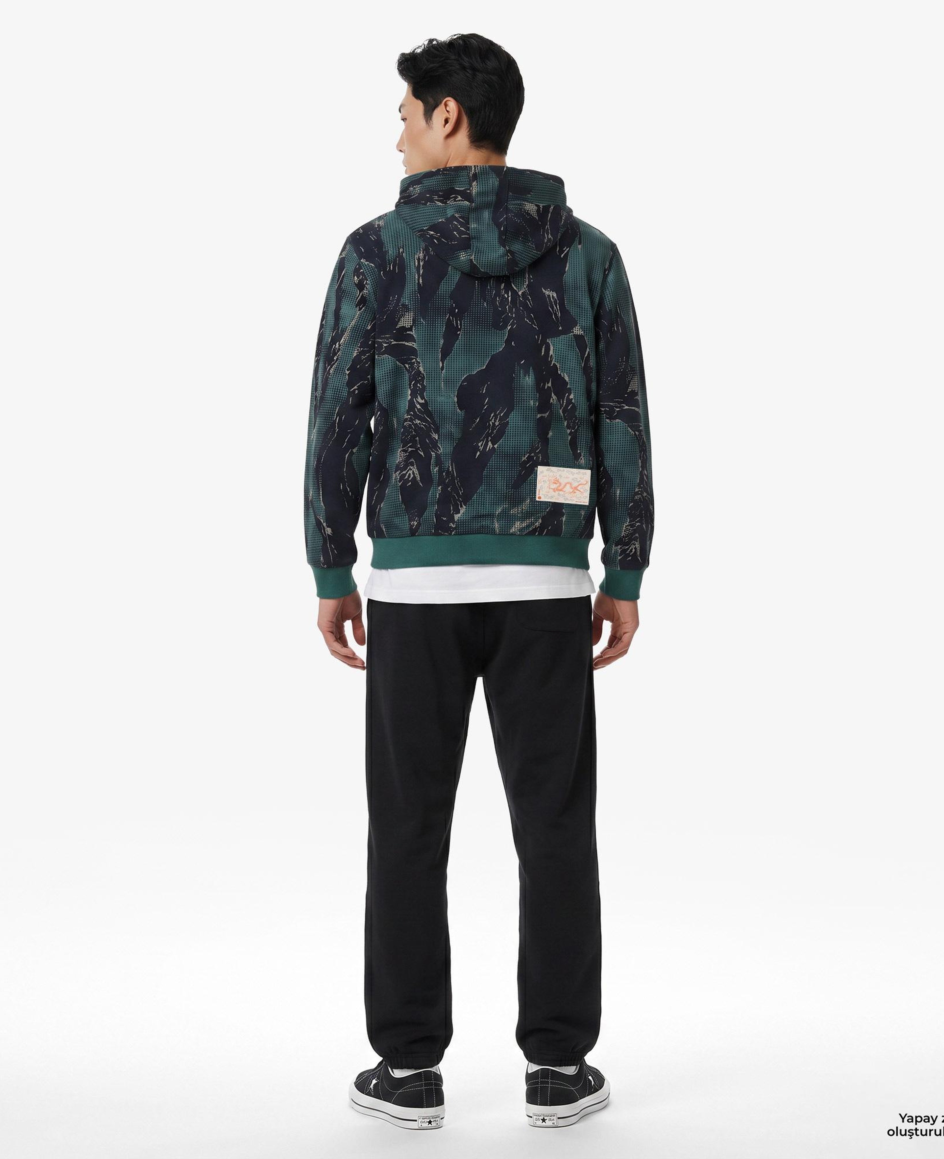 UNITED4 Essentials Erkek Yeşil Sweatshirt