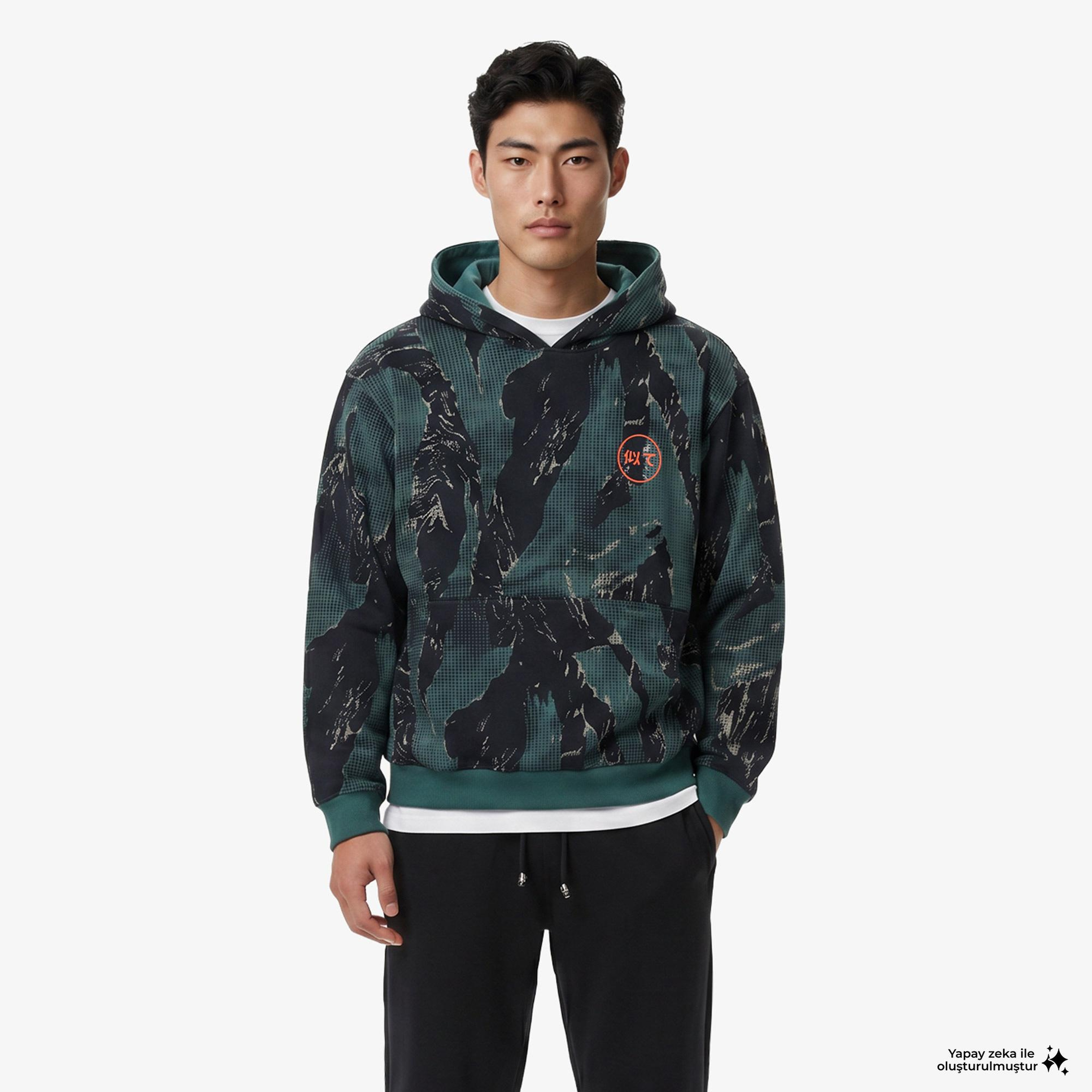 UNITED4 Essentials Erkek Yeşil Sweatshirt