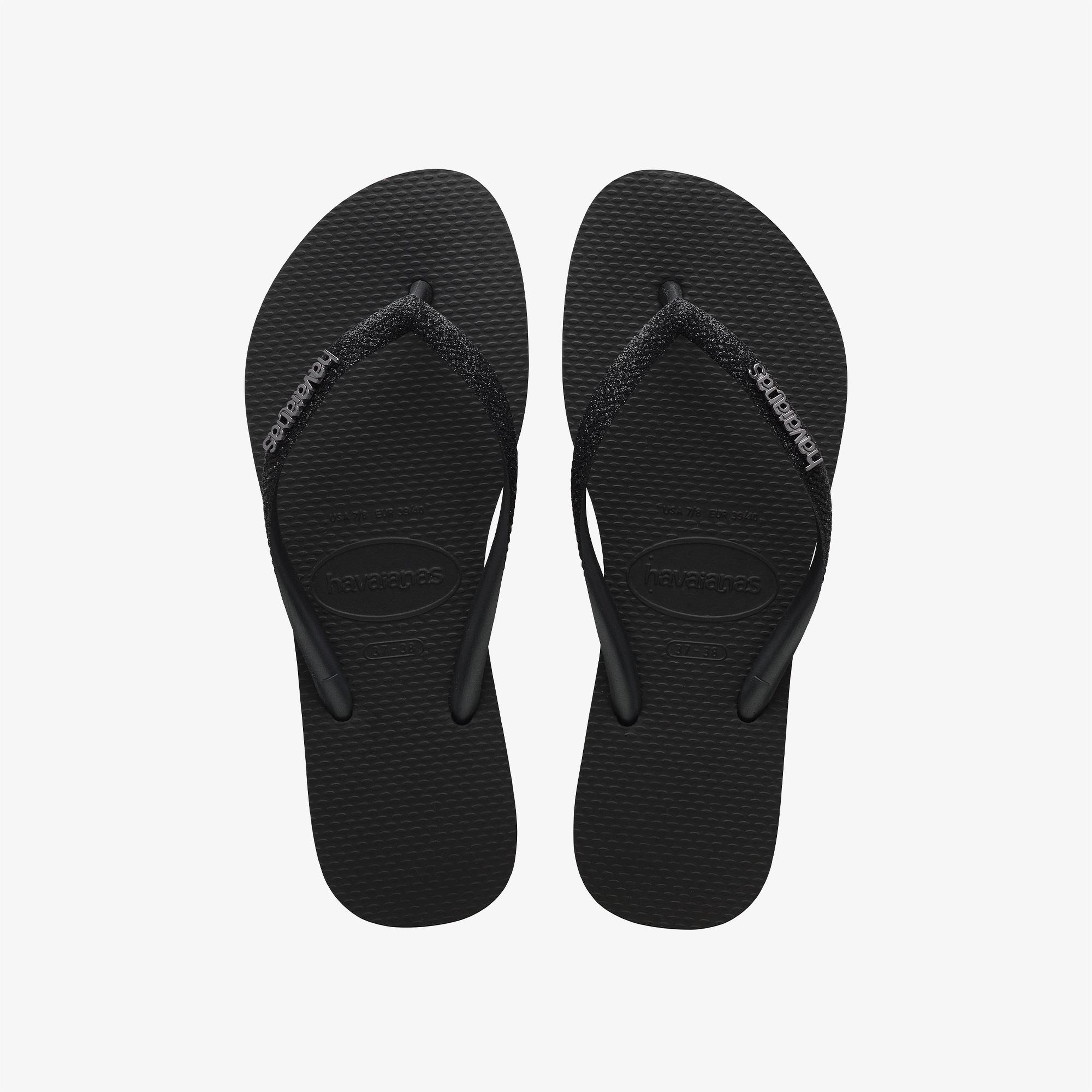 Havaianas Slim Glitter Kadın Siyah Terlik