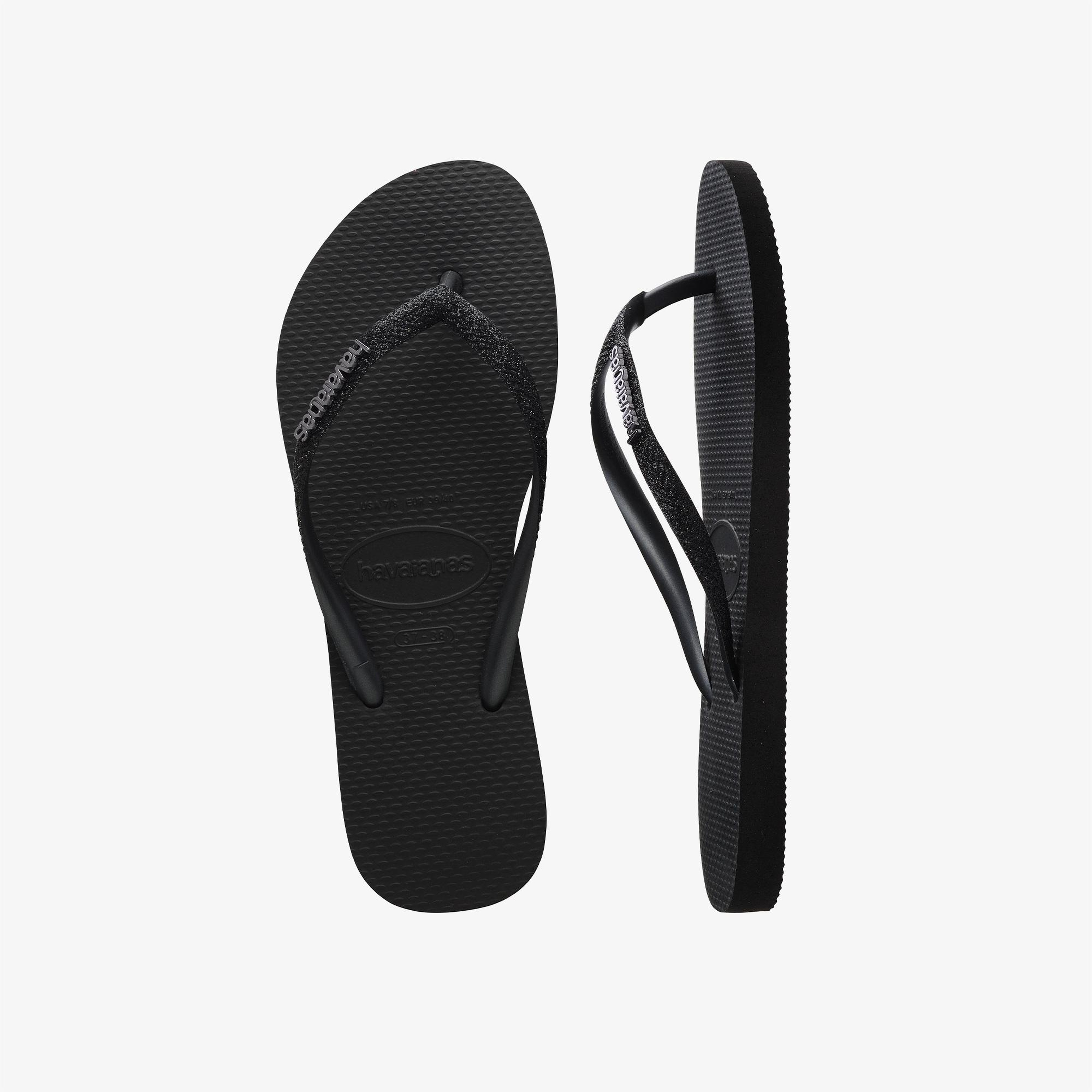 Havaianas Slim Glitter Kadın Siyah Terlik