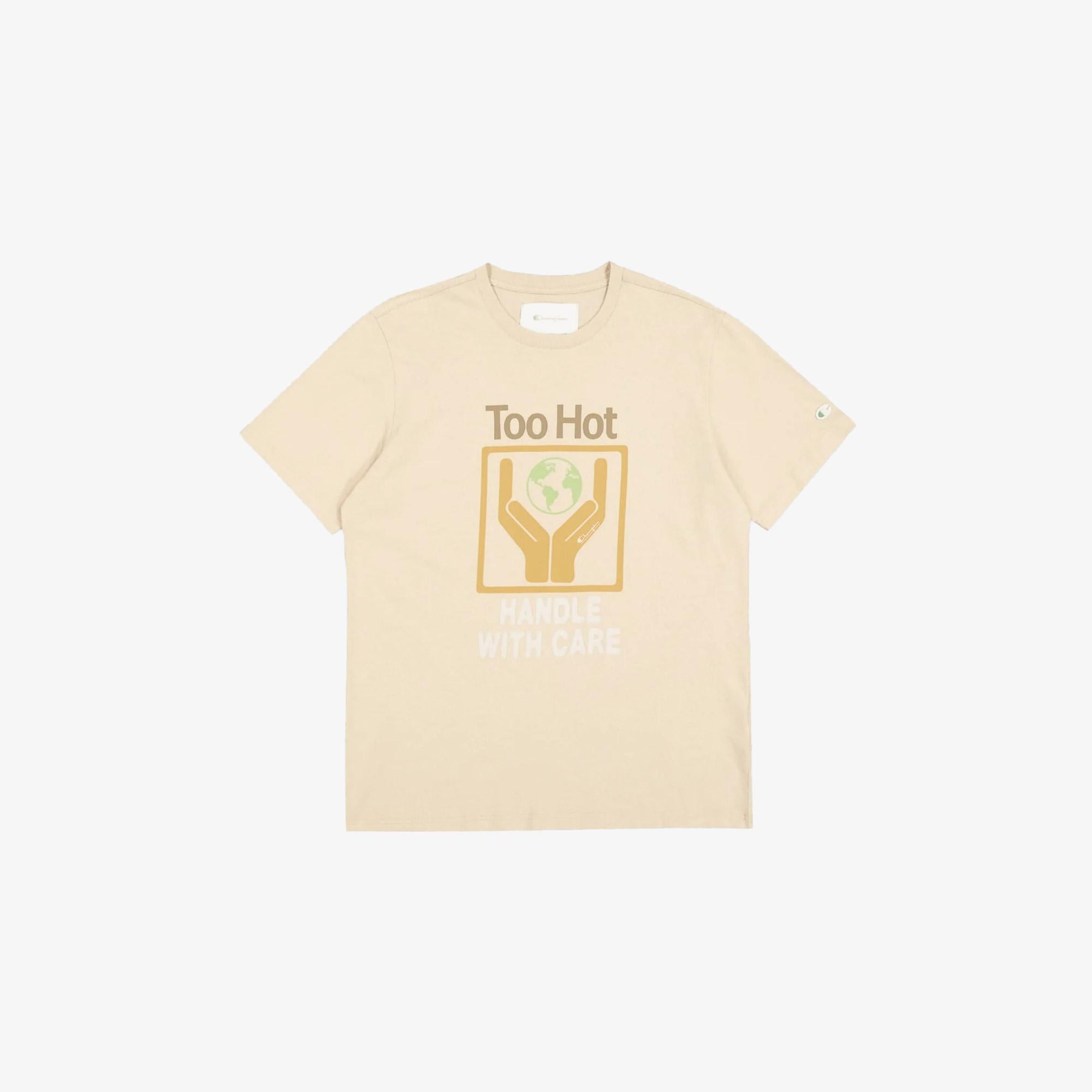 Champion Eco Future Erkek Krem T-Shirt