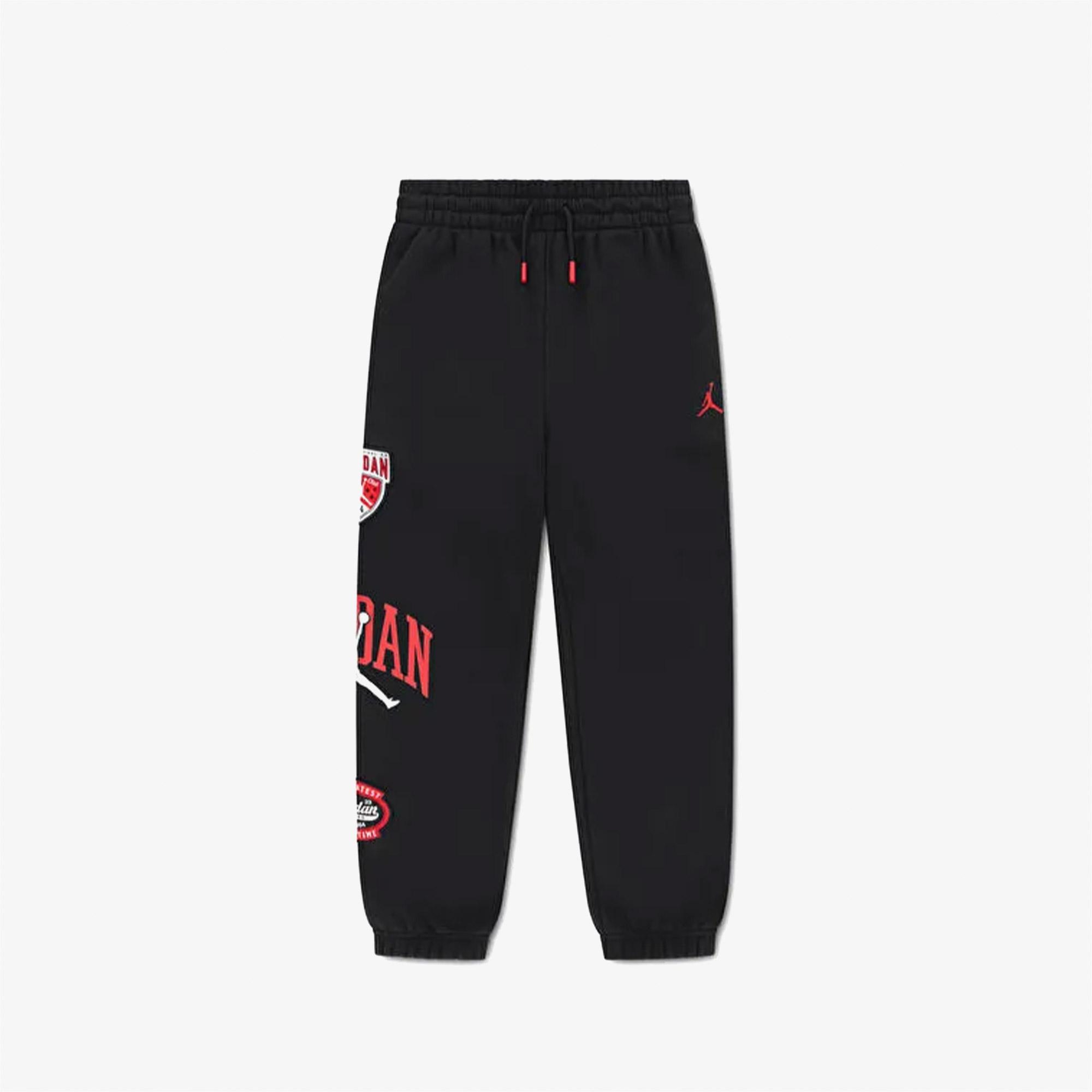 Jordan I23 Cruise Control Fleece Çocuk Siyah Eşofman Altı