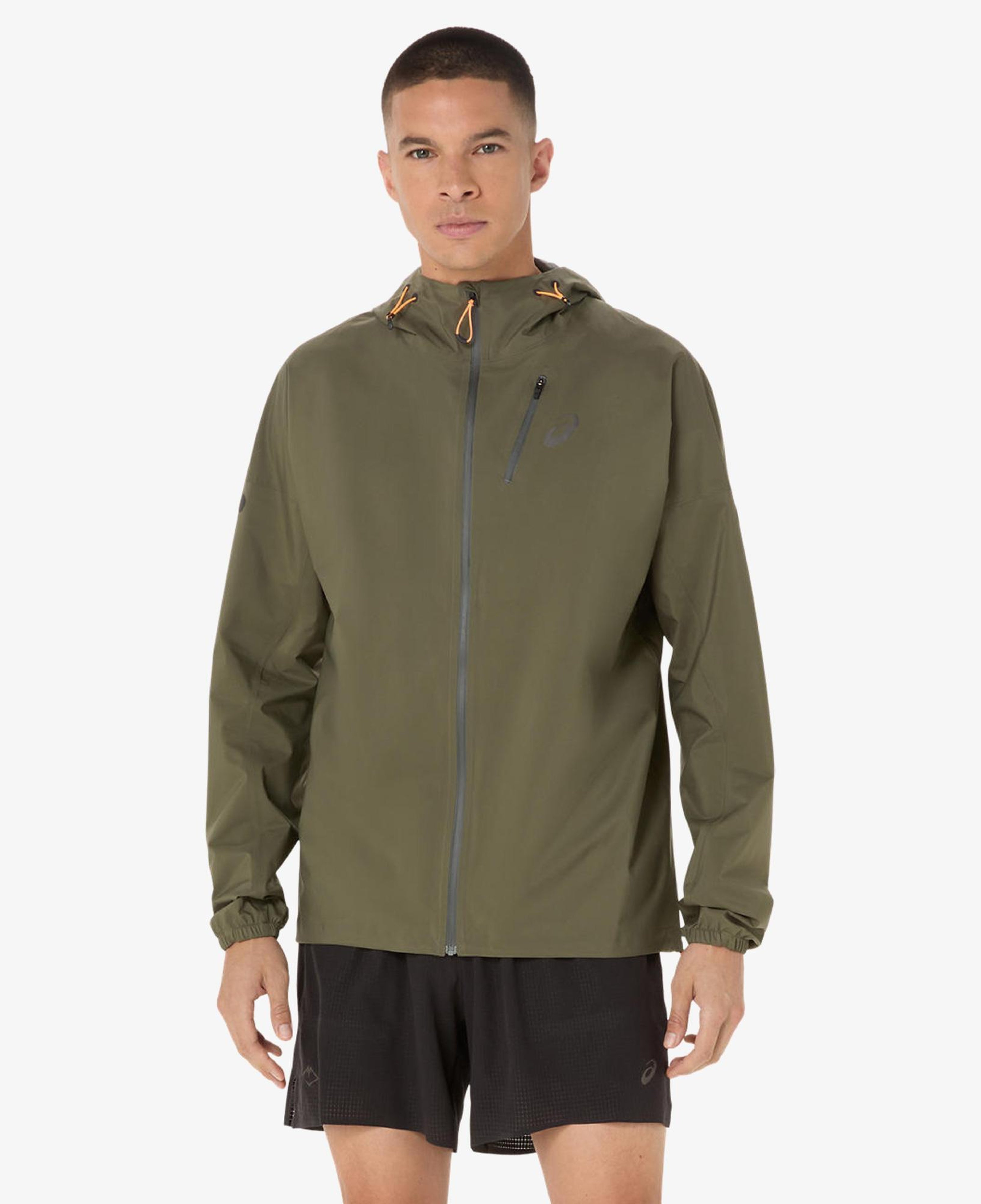 Asics Fujitrail Elite Waterproof Erkek Yeşil Ceket