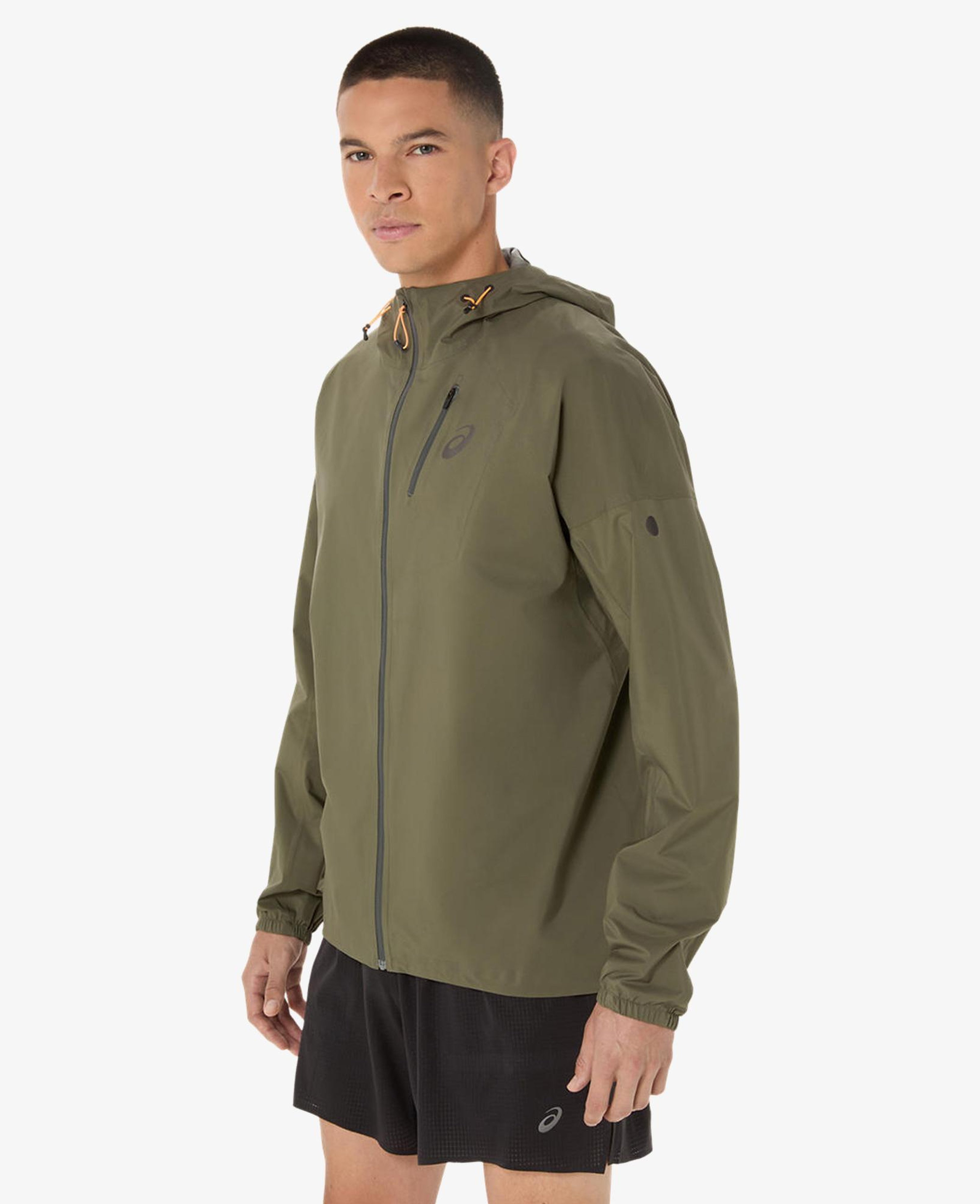 Asics Fujitrail Elite Waterproof Erkek Yeşil Ceket