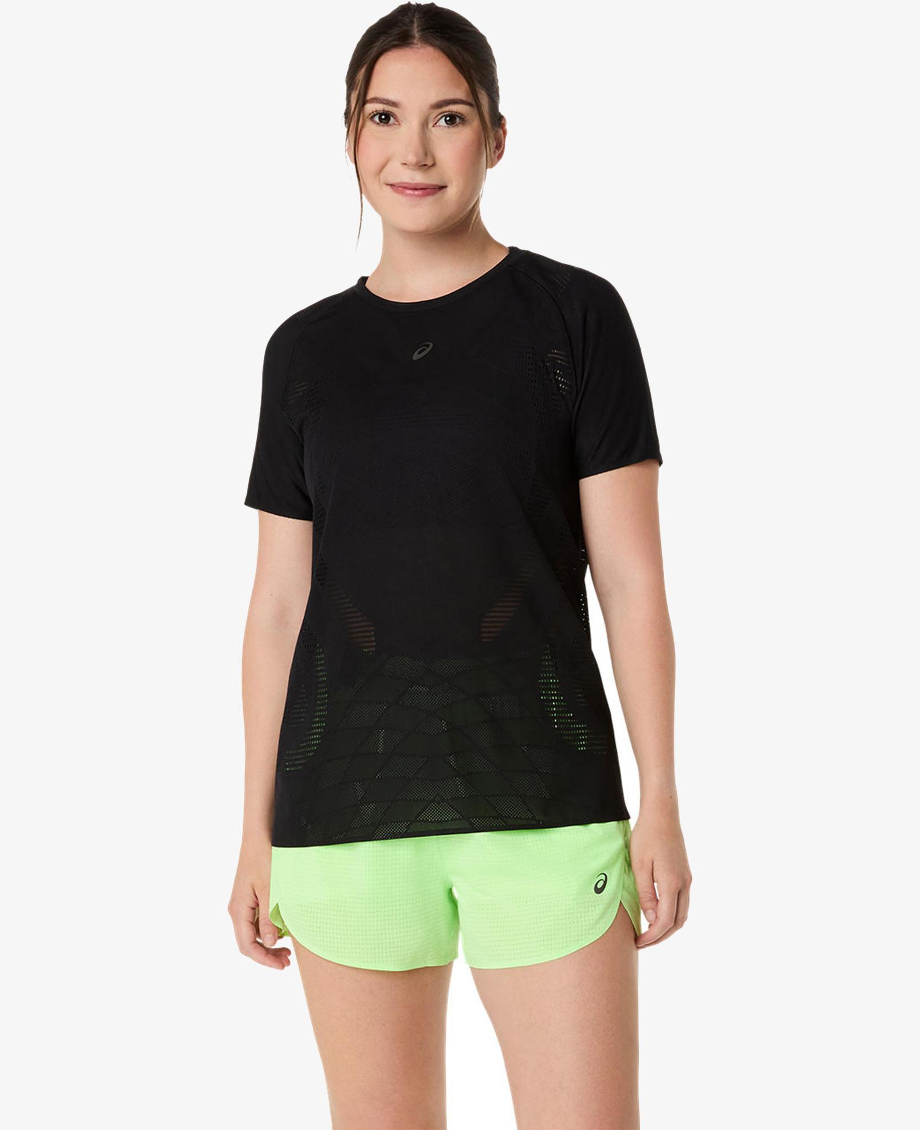 Asics Metarun Ss Top Kadın Siyah Koşu T-Shirt