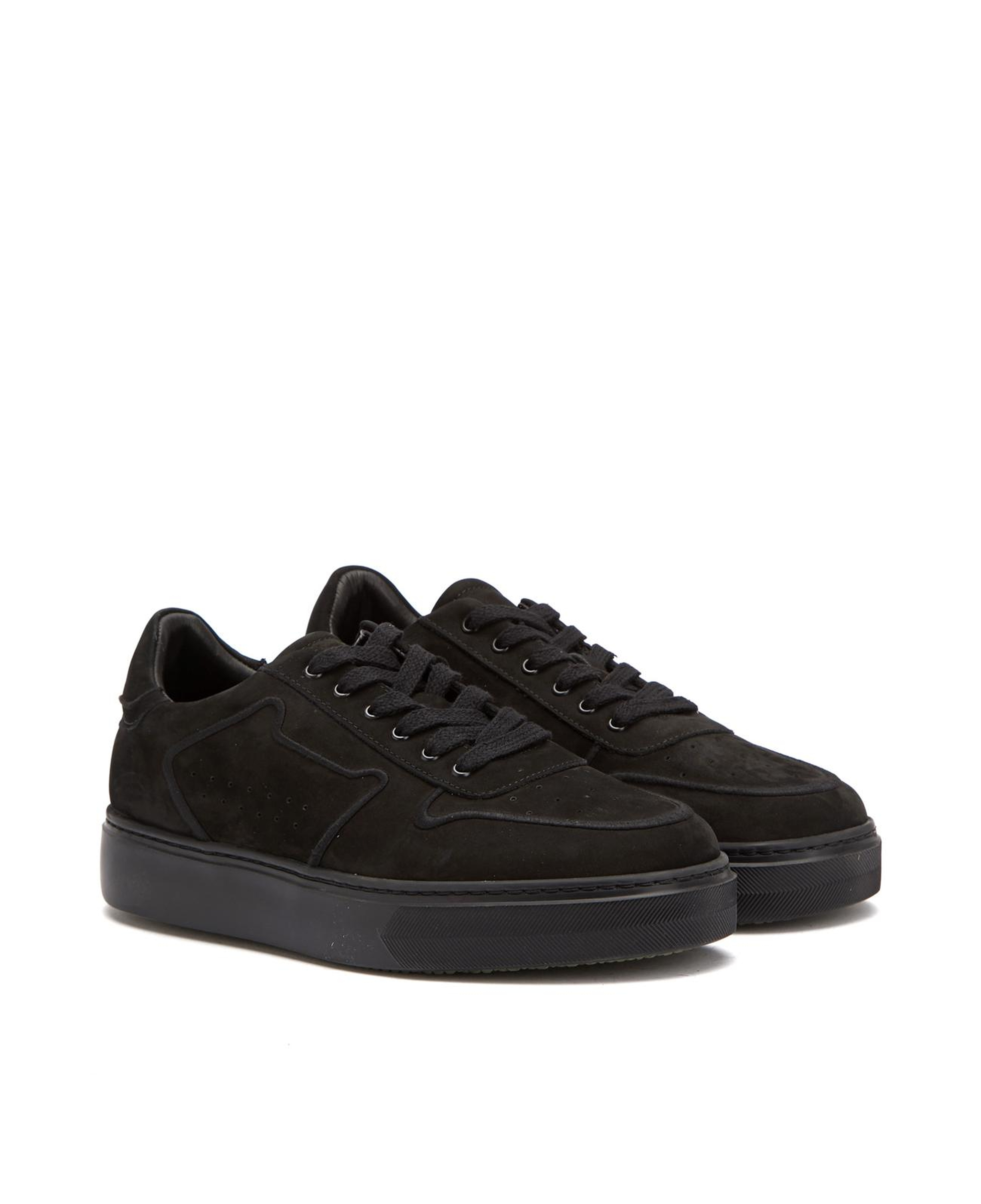 Divarese Erkek Siyah Nubuk Deri Sneaker