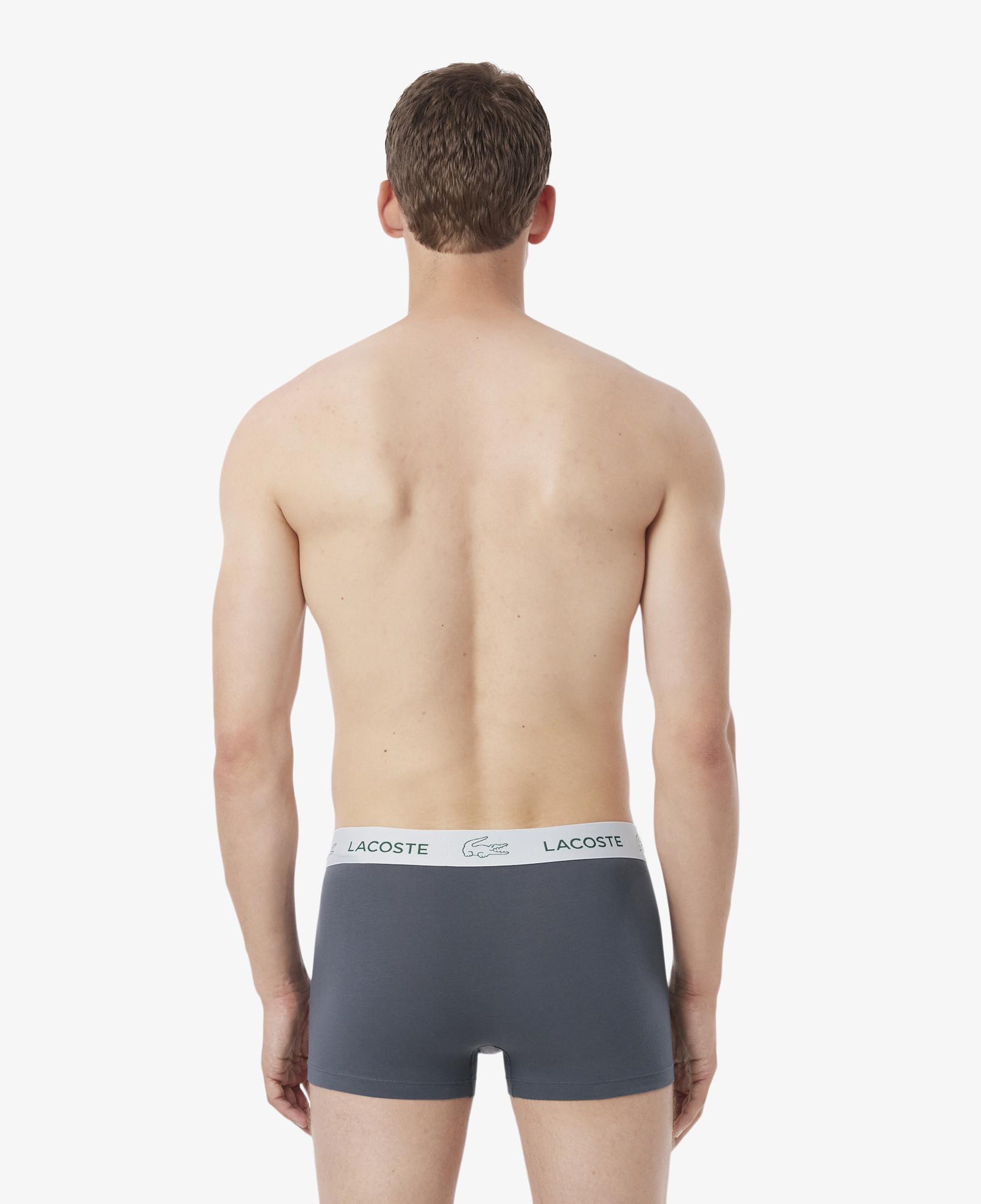 Erkek Regular Fit 3'lü Gri Boxer