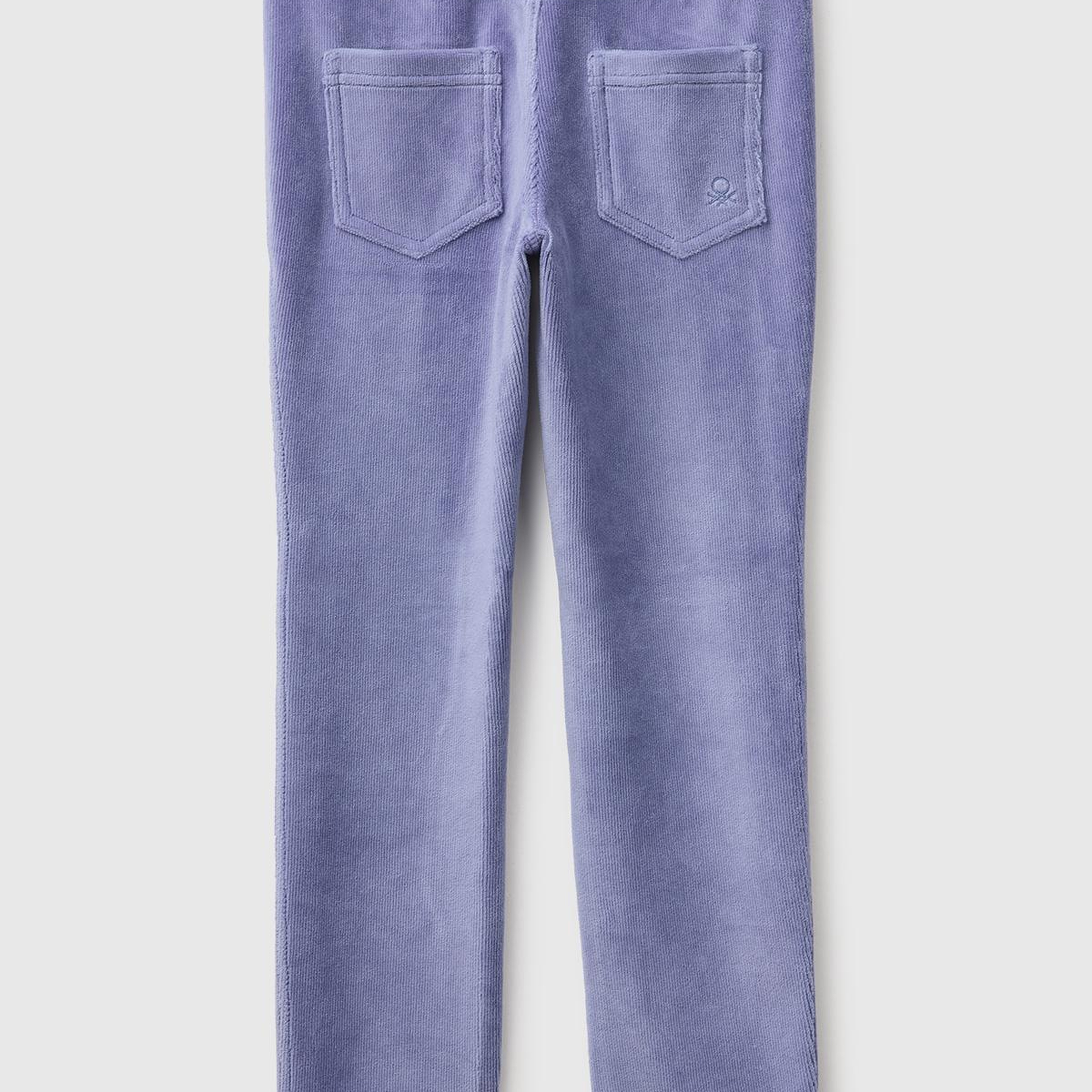 Kız Çocuk Mor Kadife Jegging