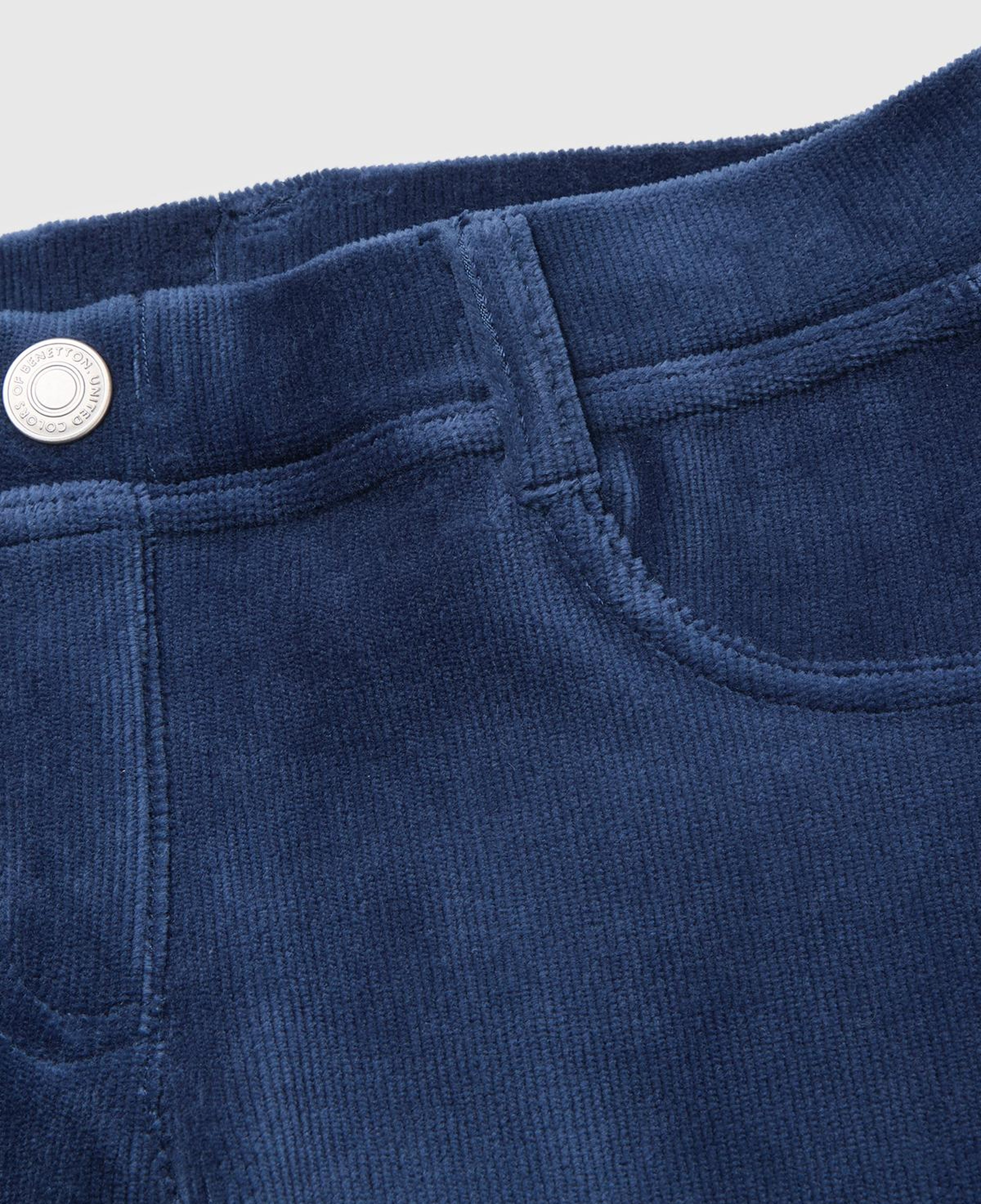 Kız Çocuk Lacivert Kadife Jegging