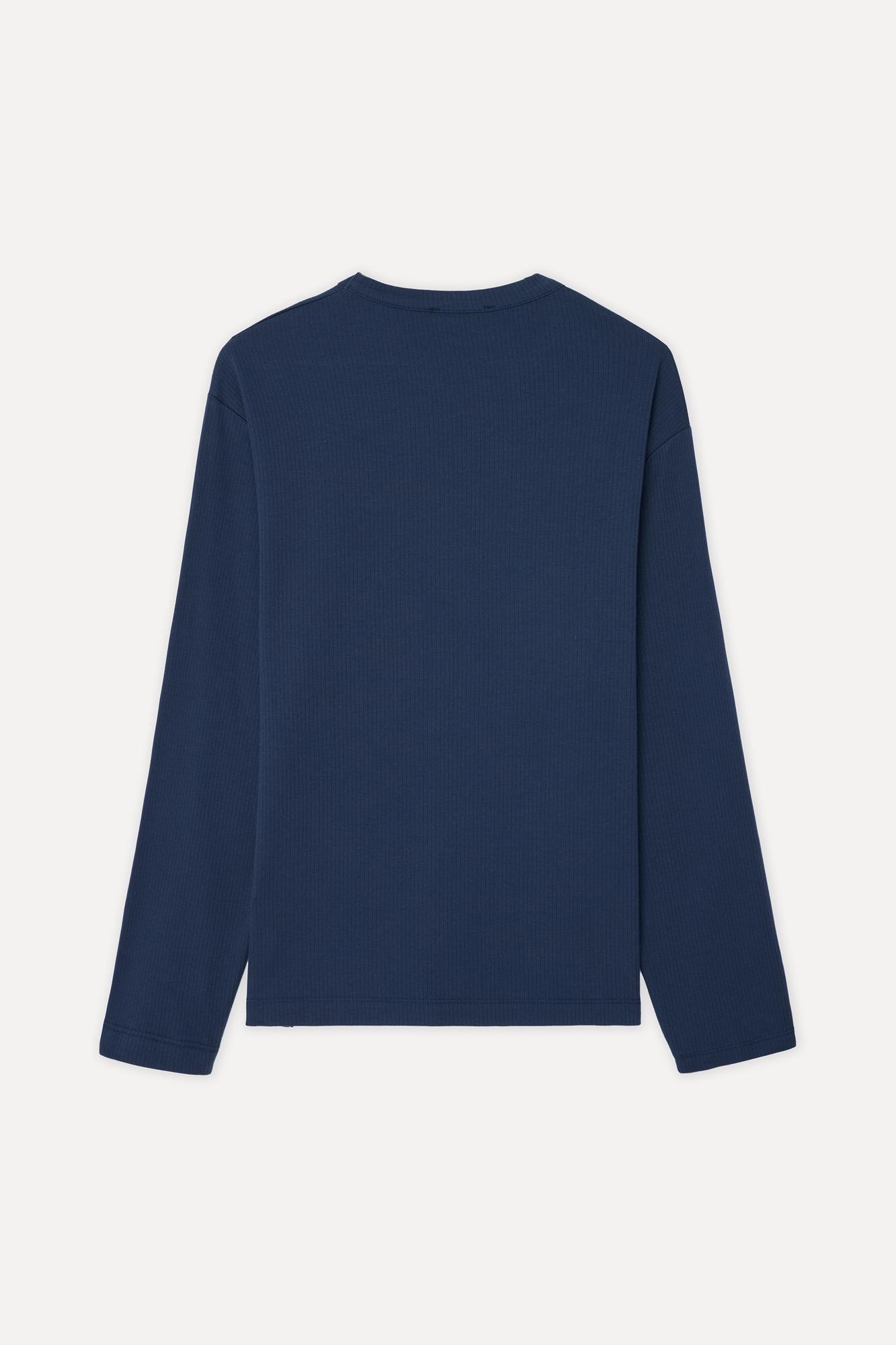 Erkek Lacivert Comfort Fit Bisiklet Yaka T-Shirt