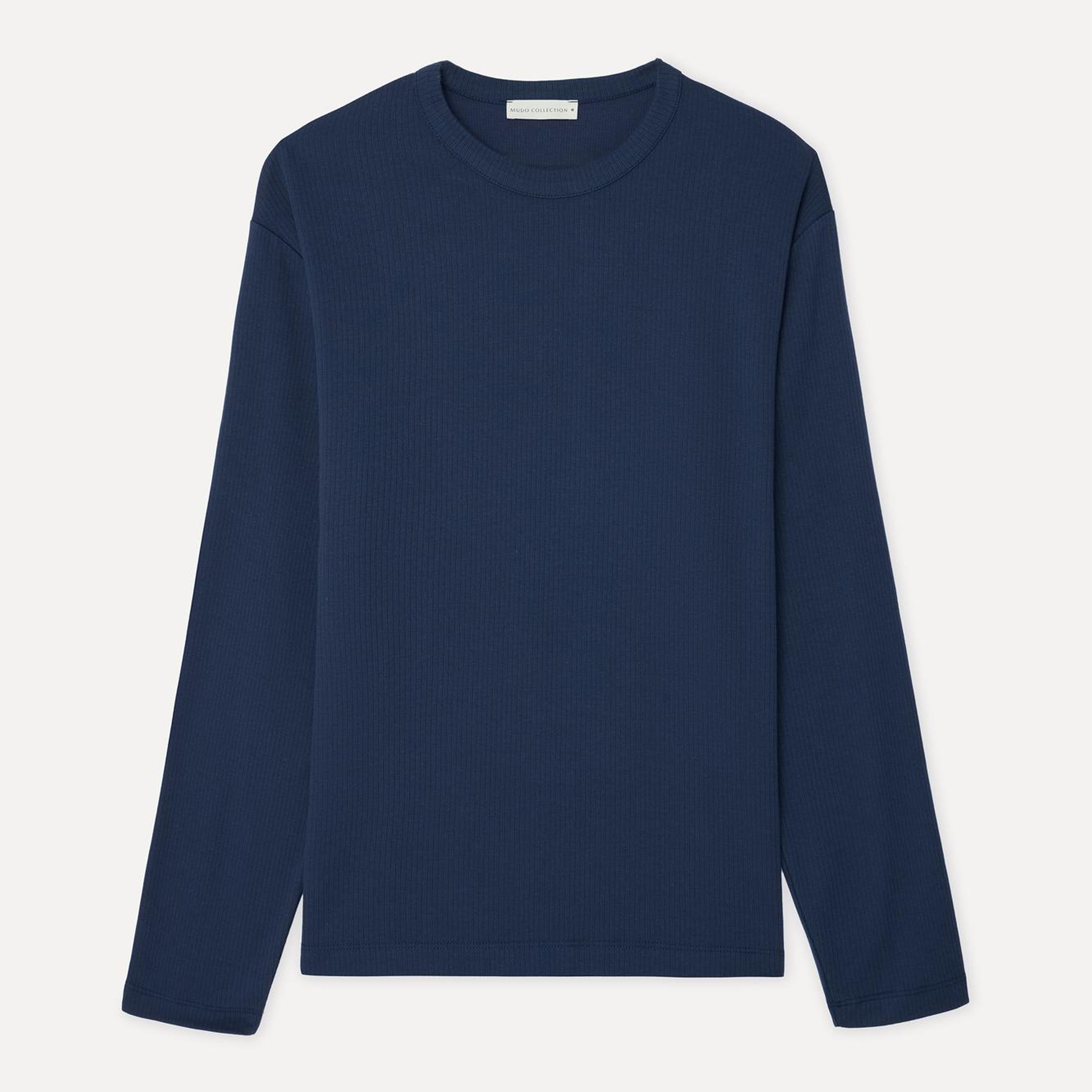 Erkek Lacivert Comfort Fit Bisiklet Yaka T-Shirt