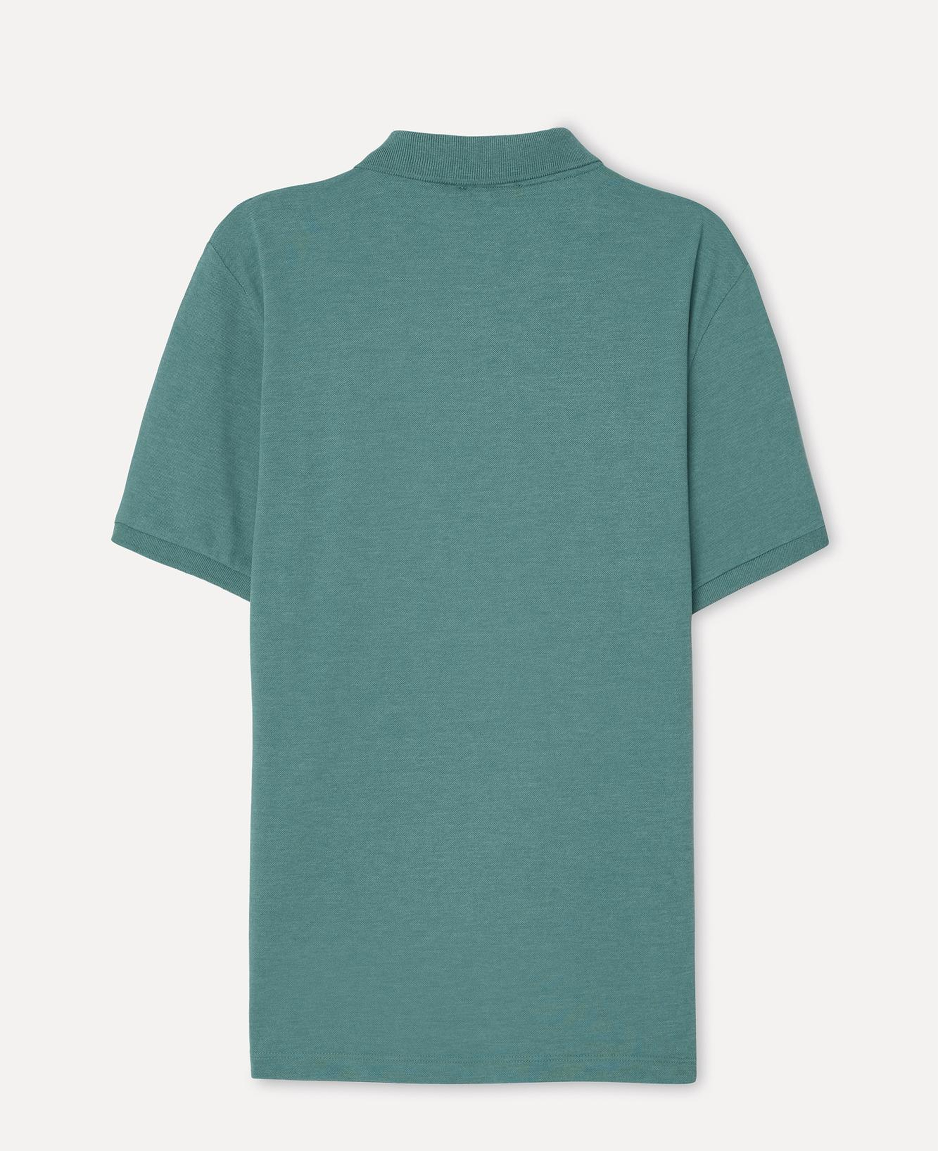 Erkek Yeşil Nakışlı Polo Yaka T-Shirt