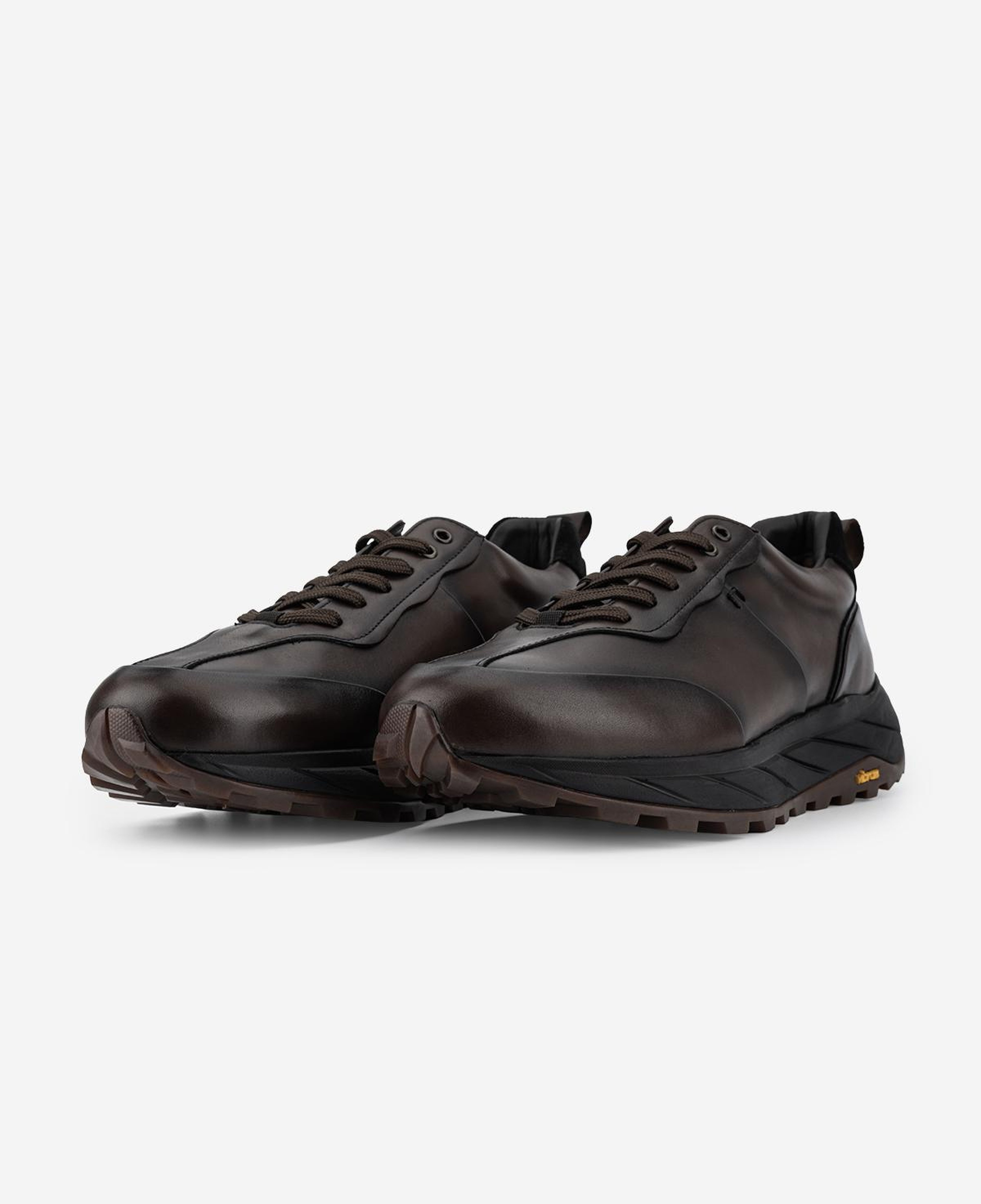 Valmenti Erkek Hakiki Deri Kahverengi Sneakers & Spor Ayakkabı