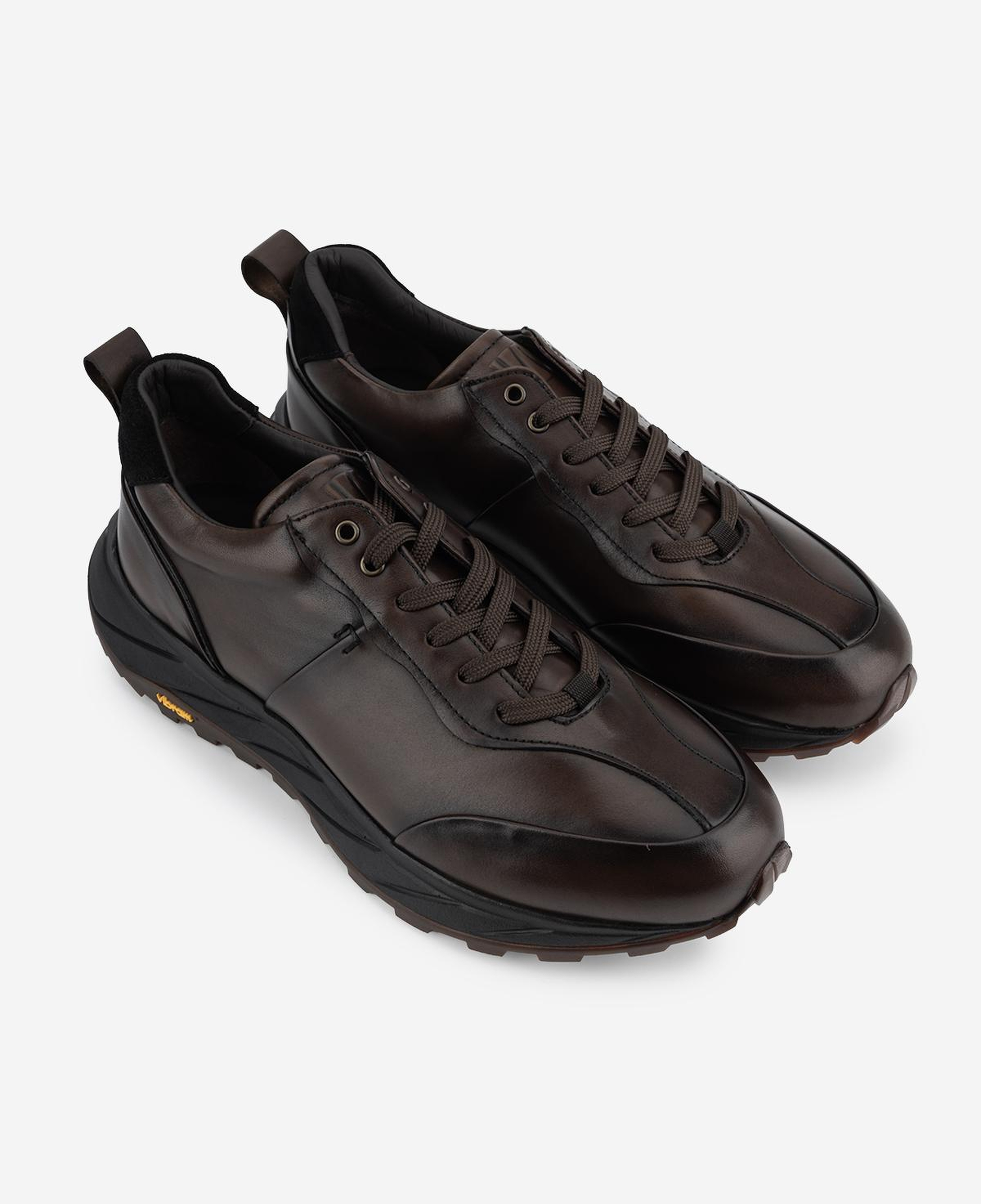 Valmenti Erkek Hakiki Deri Kahverengi Sneakers & Spor Ayakkabı