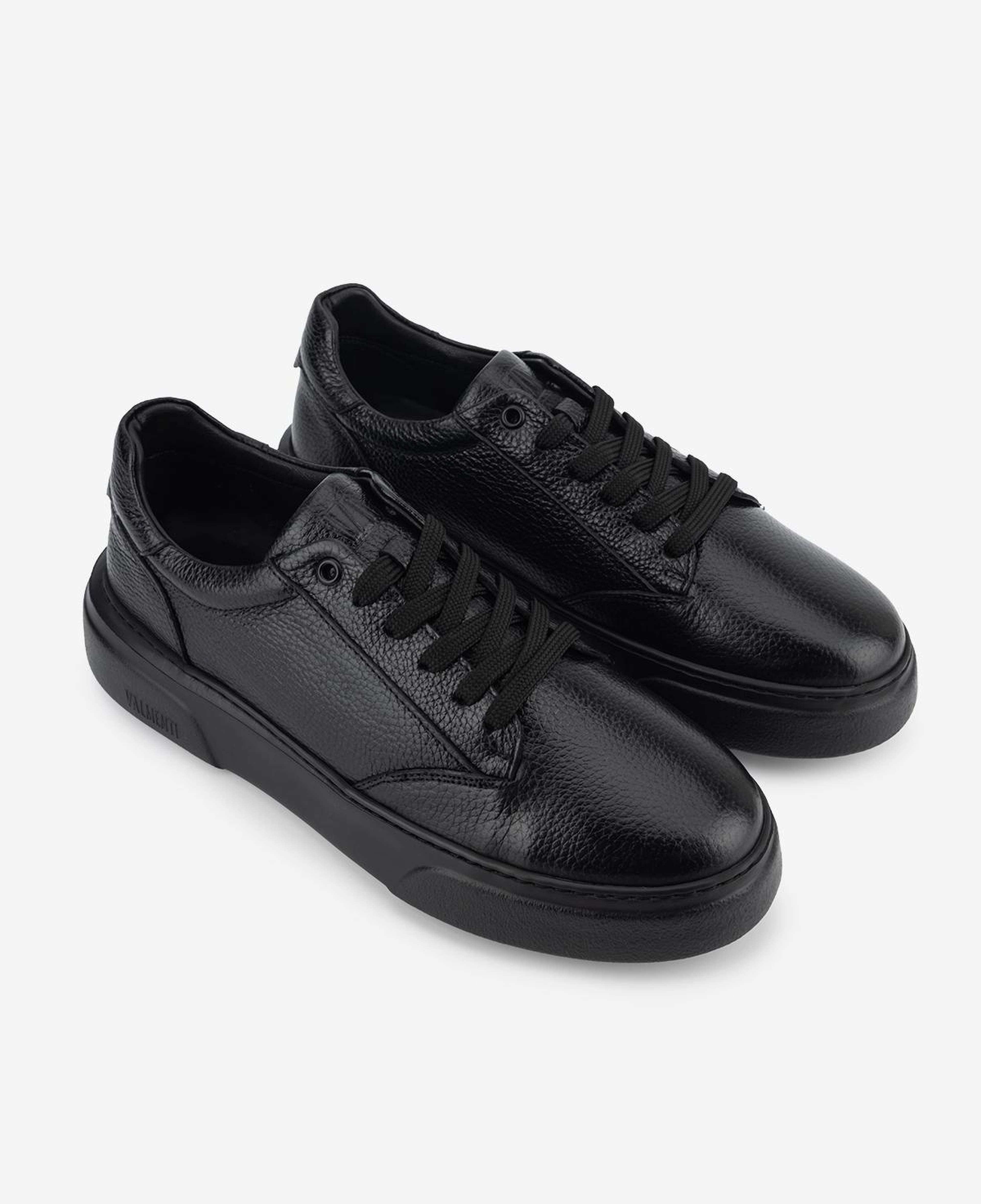 Valmenti Erkek Hakiki Deri Siyah/Siyah Sneakers & Spor Ayakkabı