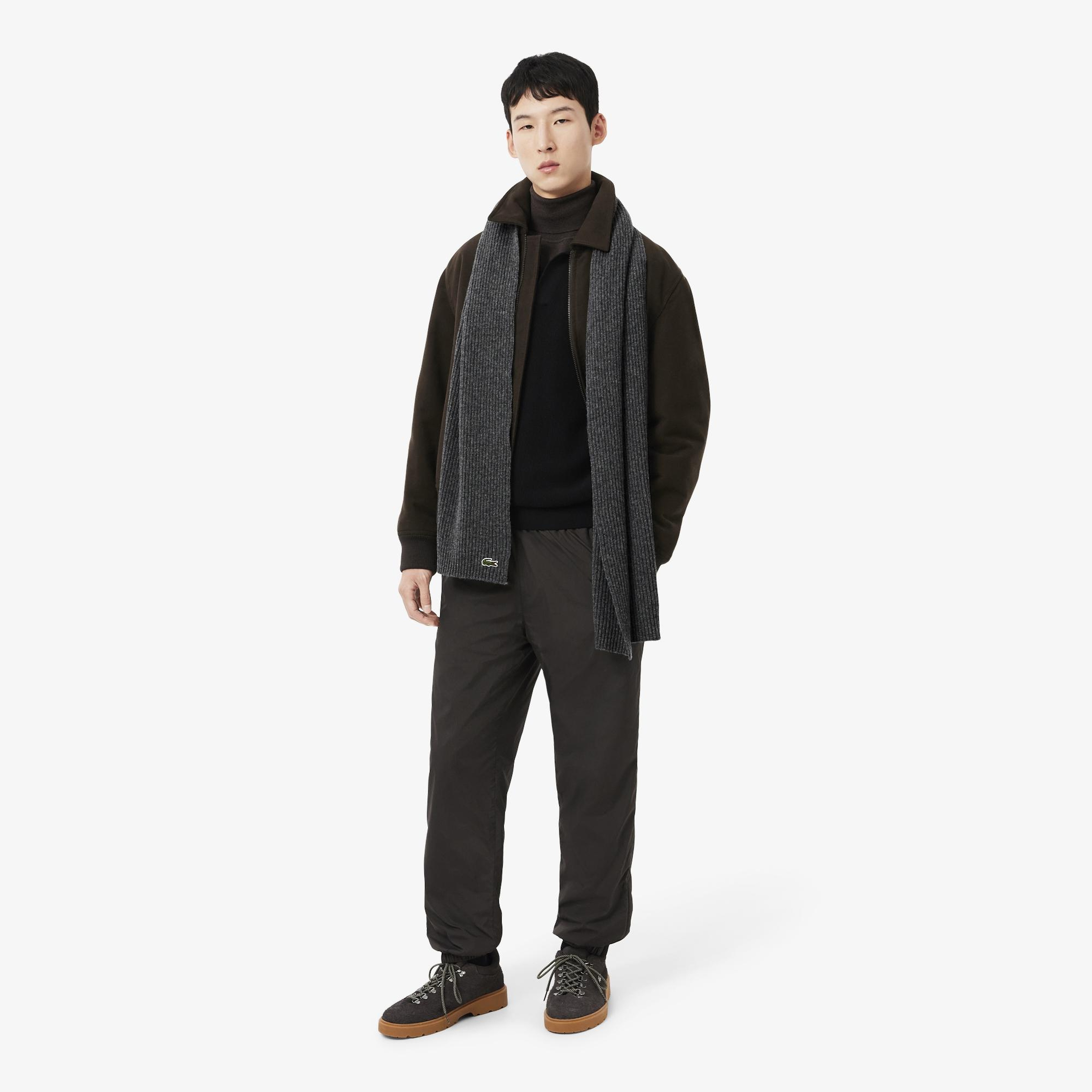 Unisex Yün Gri Atkı